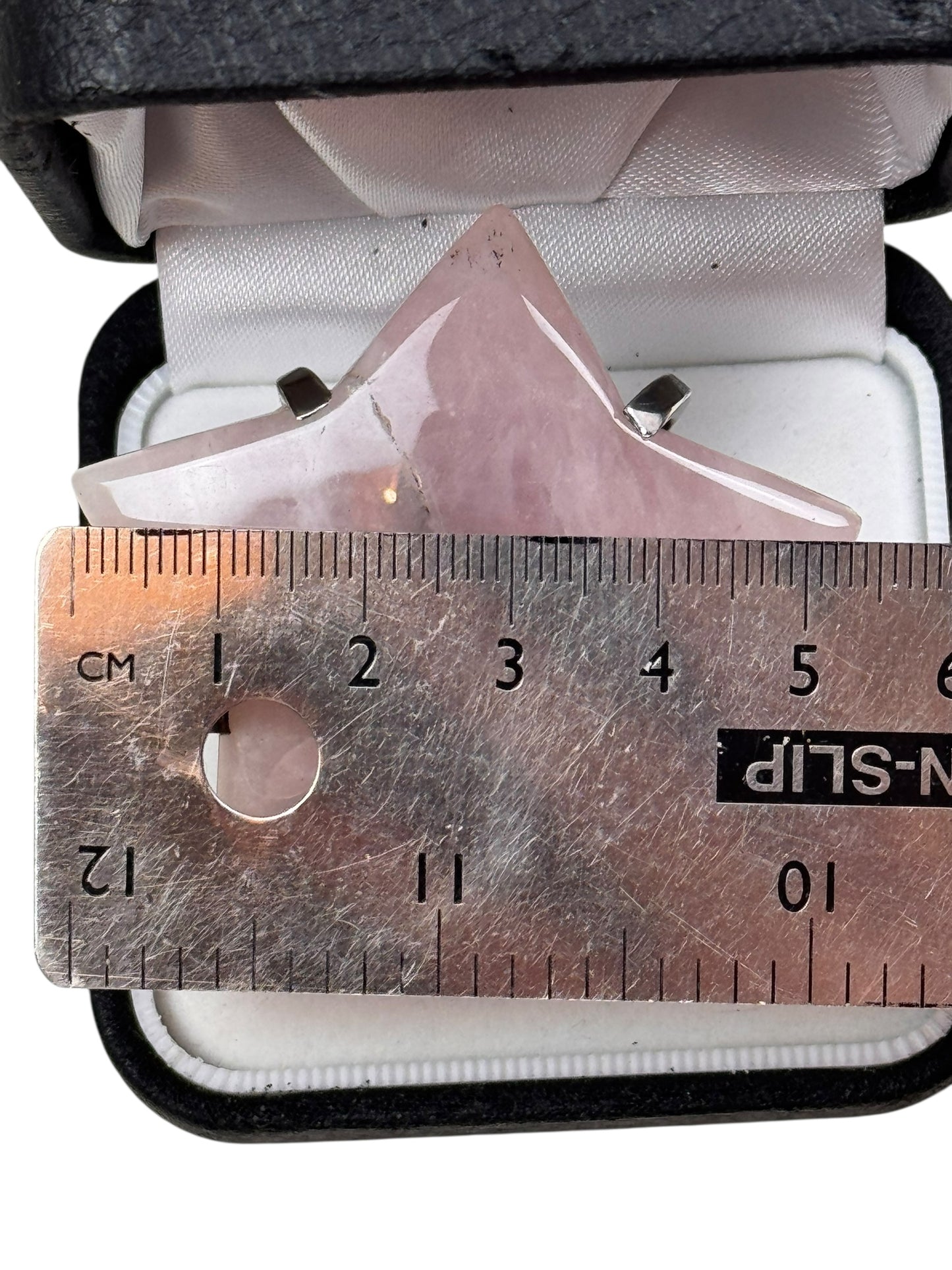 Gary Holder London 2000s Sterling silver rose quartz star ring