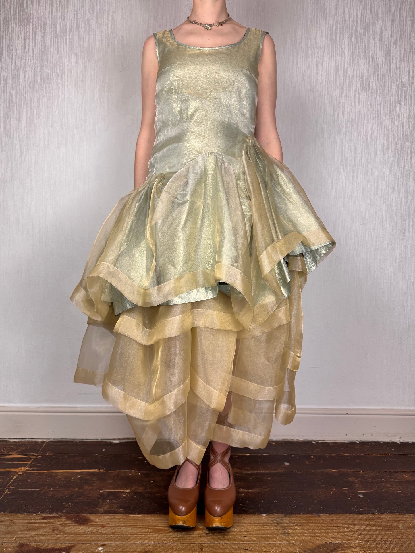 Vivienne Westwood F/W 2012 Queen’s Jubilee Capsule Collection Gold Label lamé organza gown