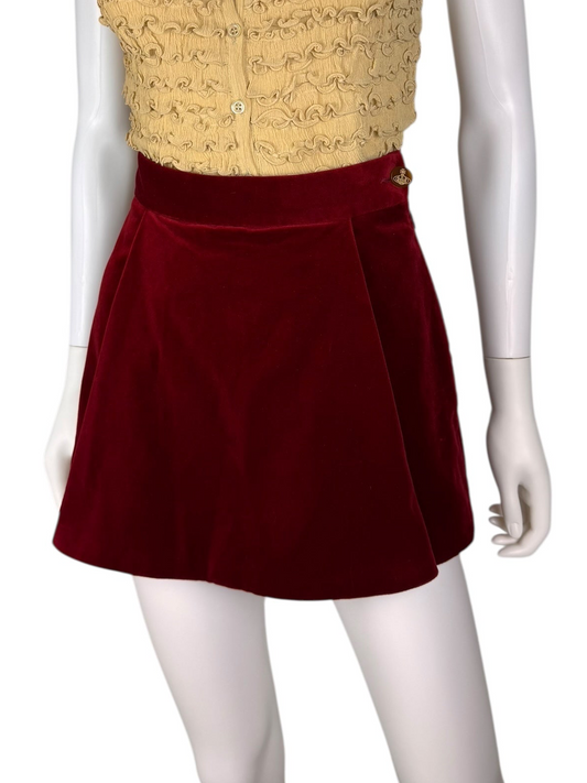 Vivienne Westwood 2015 velvet skort