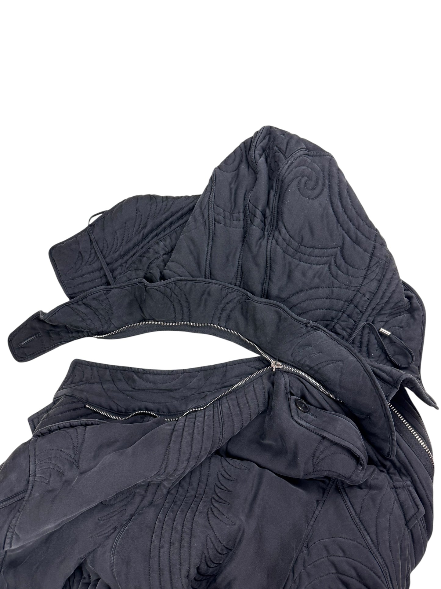 Alexander McQueen c.F/W 2007 silk parka coat