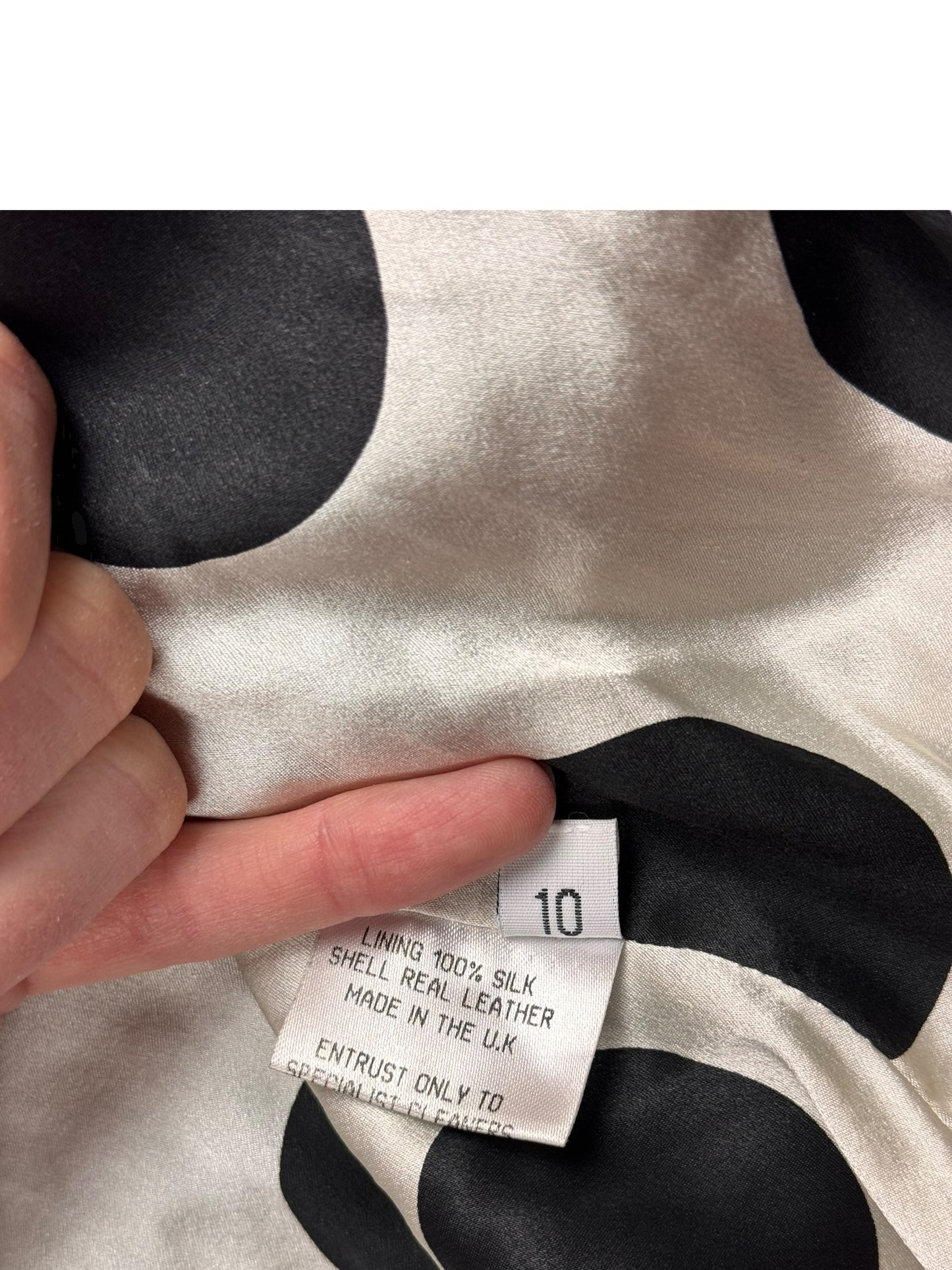 Dom & Ruby 2010s ruched leather jacket