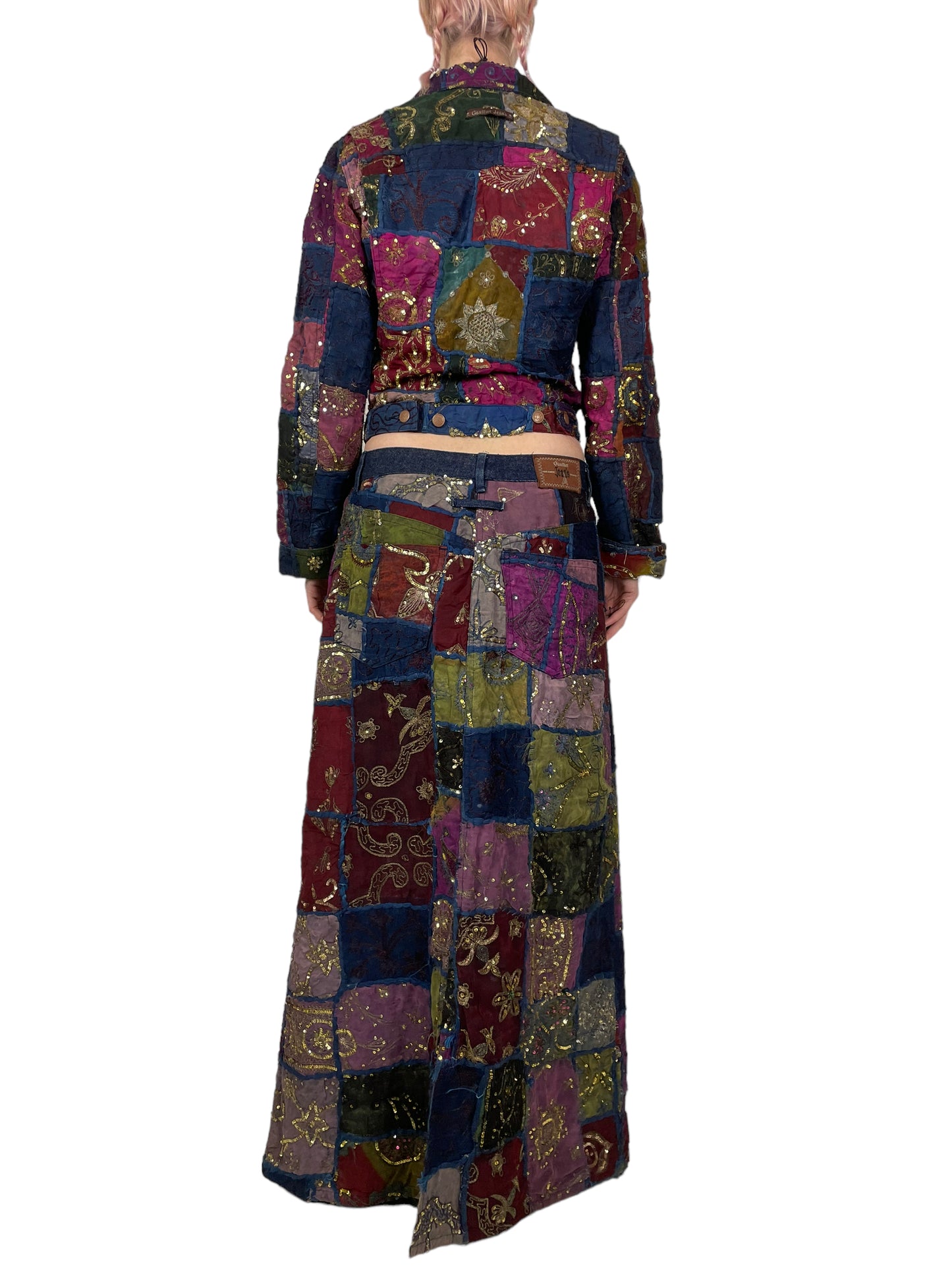 S/S 1999 Jean Paul Gaultier patchwork skirt
