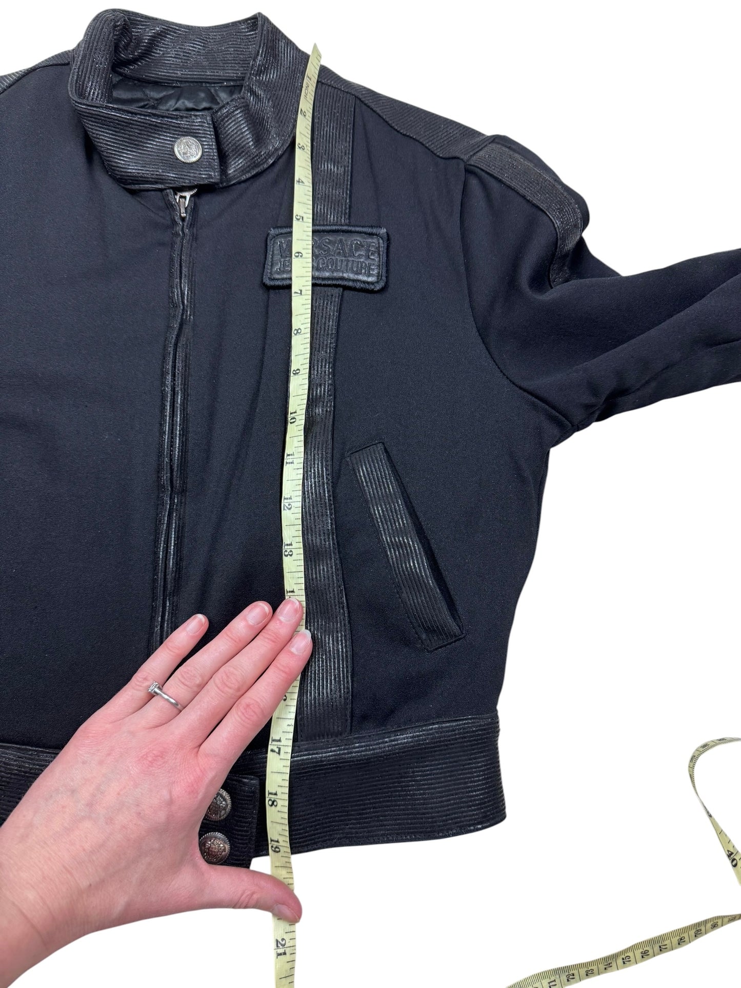 Versace mid 1990s lightly padded cropped jacket