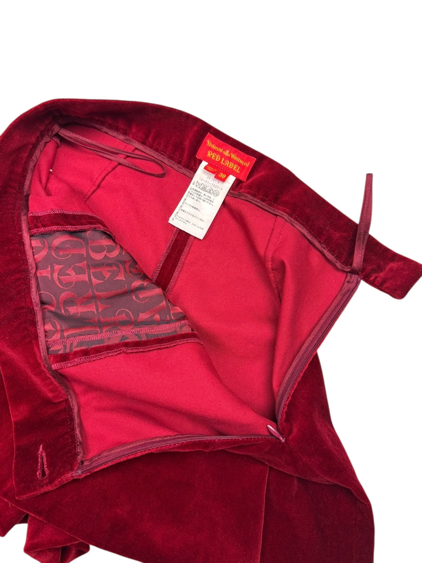 Vivienne Westwood 2015 velvet skort