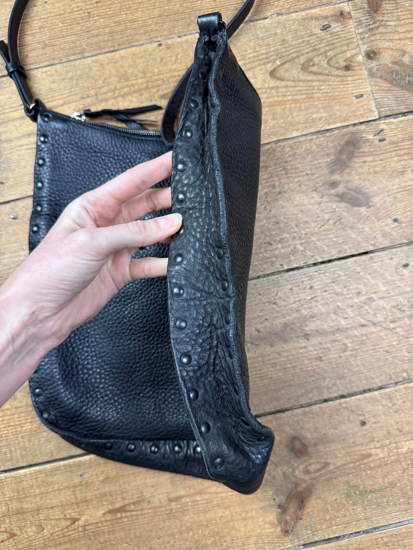 Miu Miu 1990s leather stud bag