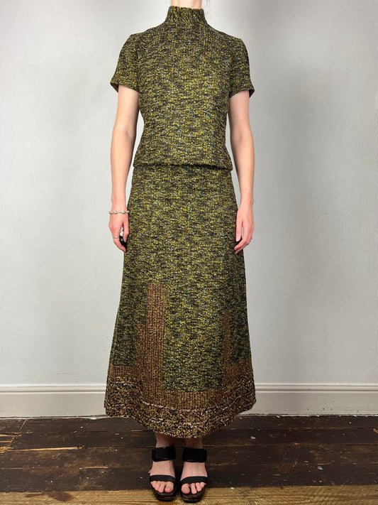 Kenzo F/W 1999 skirt and top set