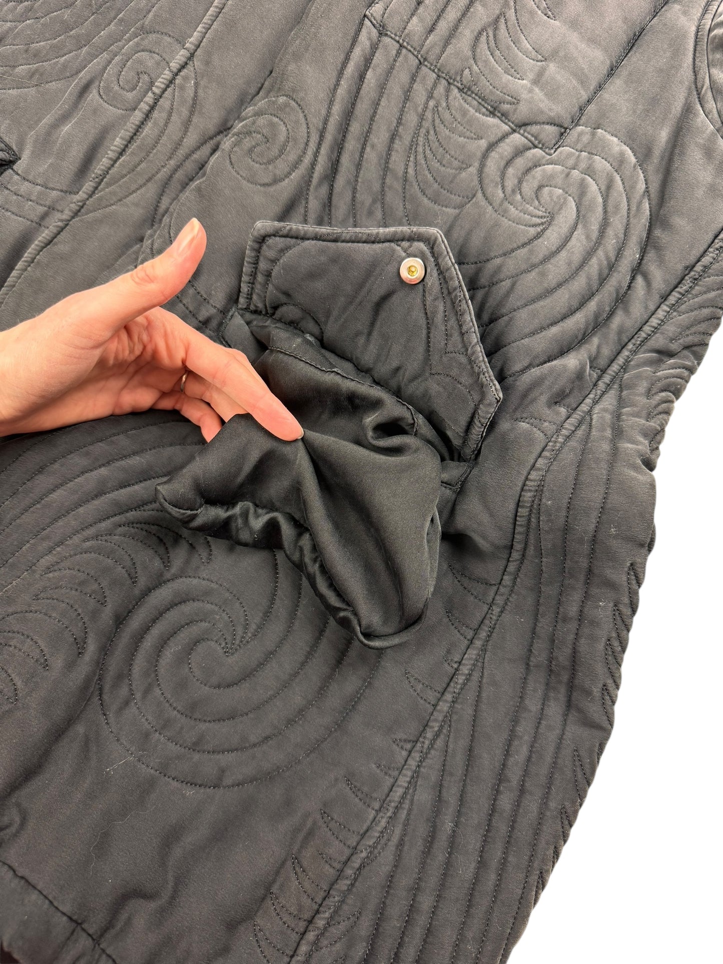 Alexander McQueen c.F/W 2007 silk parka coat