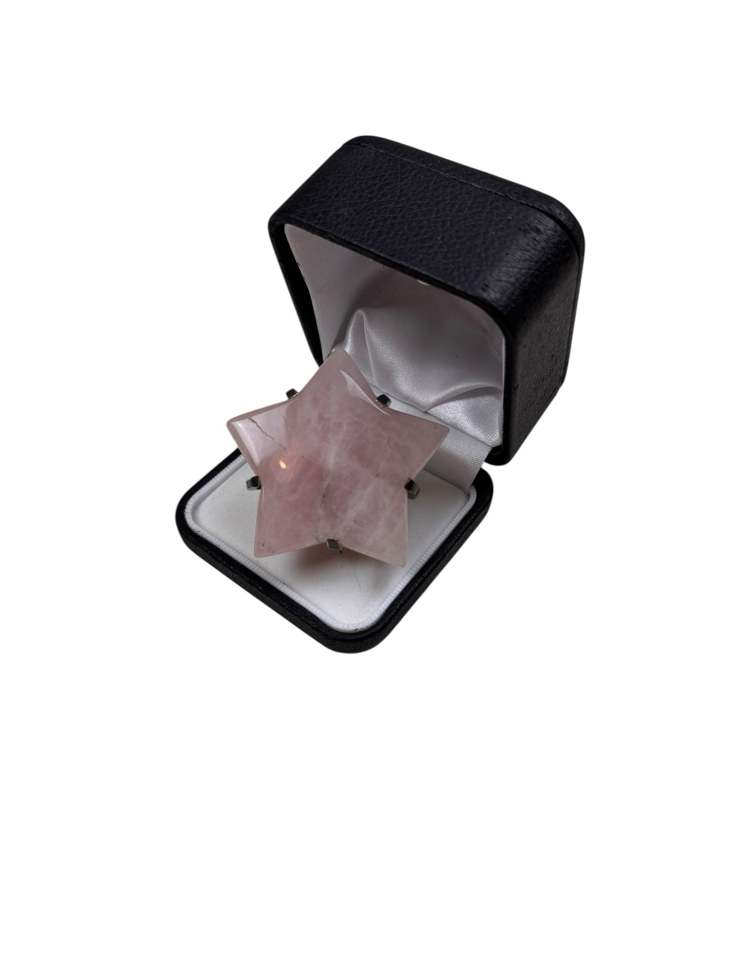 Gary Holder London 2000s Sterling silver rose quartz star ring