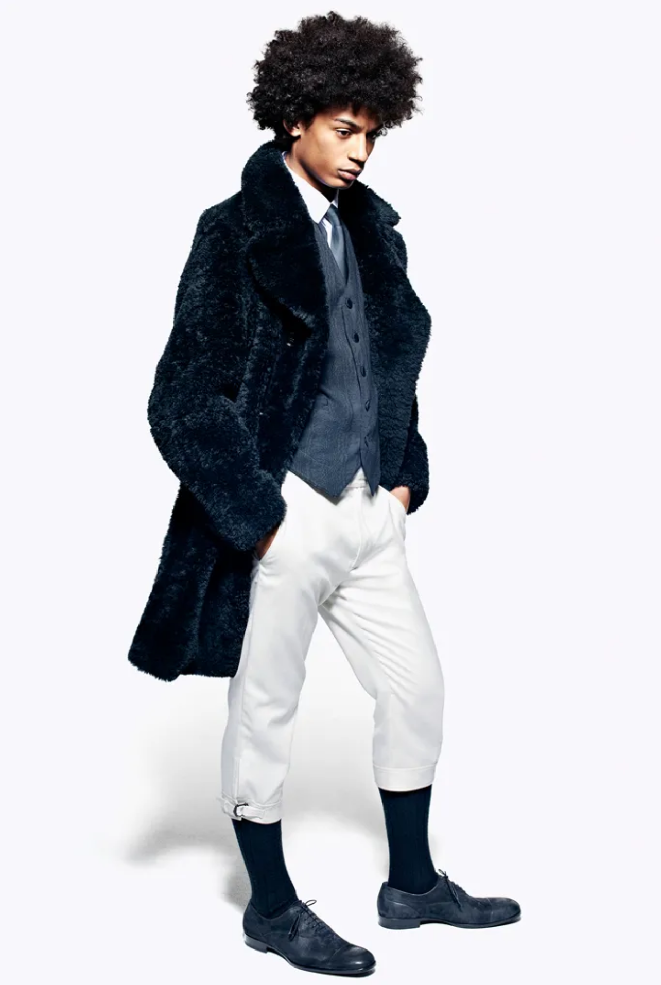 Alexander McQueen F/W 2012 Menswear shearling coat