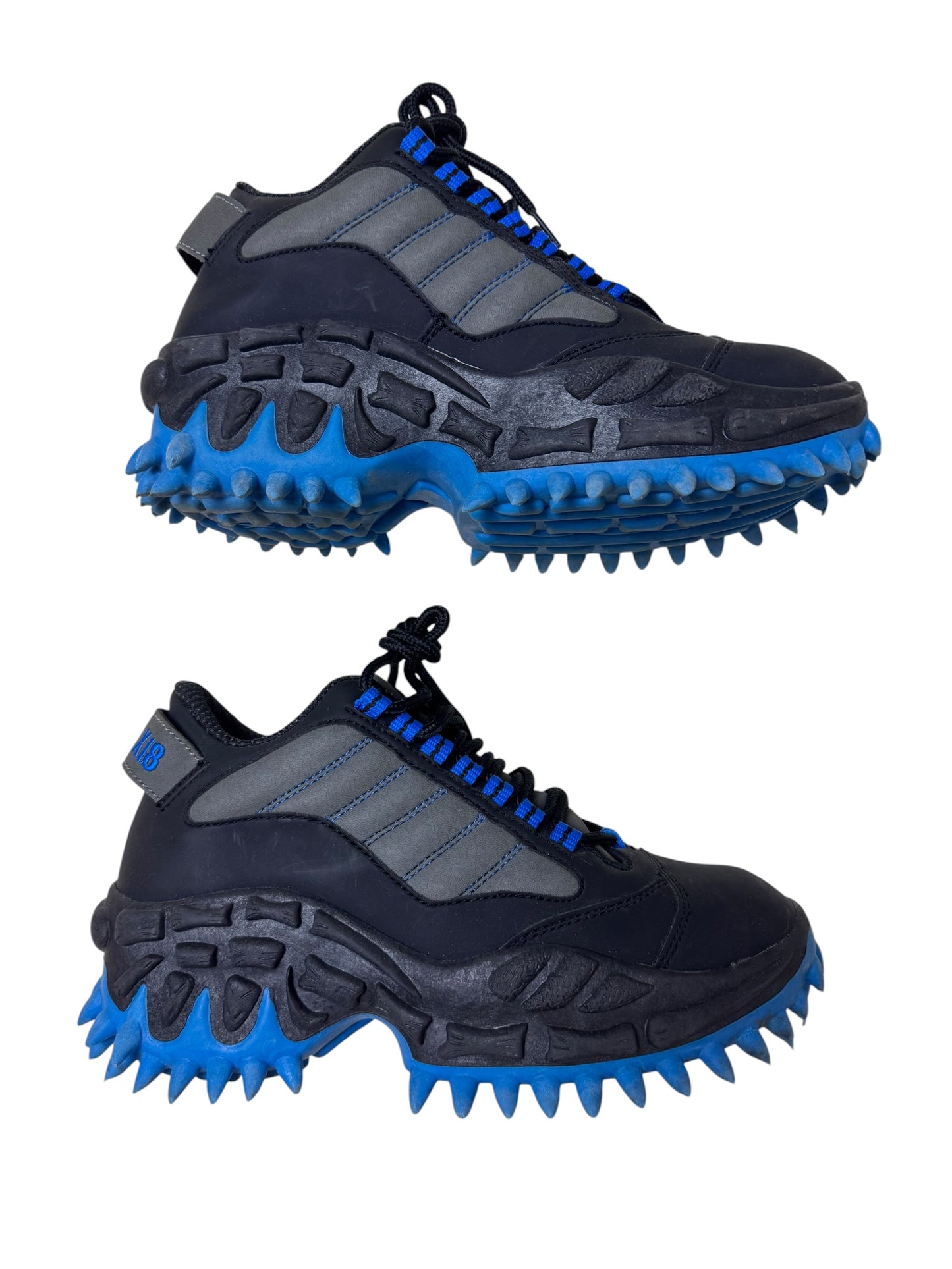 X18 Reykjavik blue spike trainers