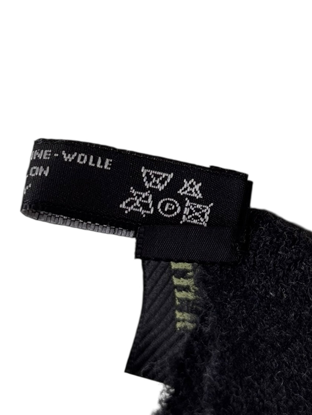 Jean Paul Gaultier leather wool scarf