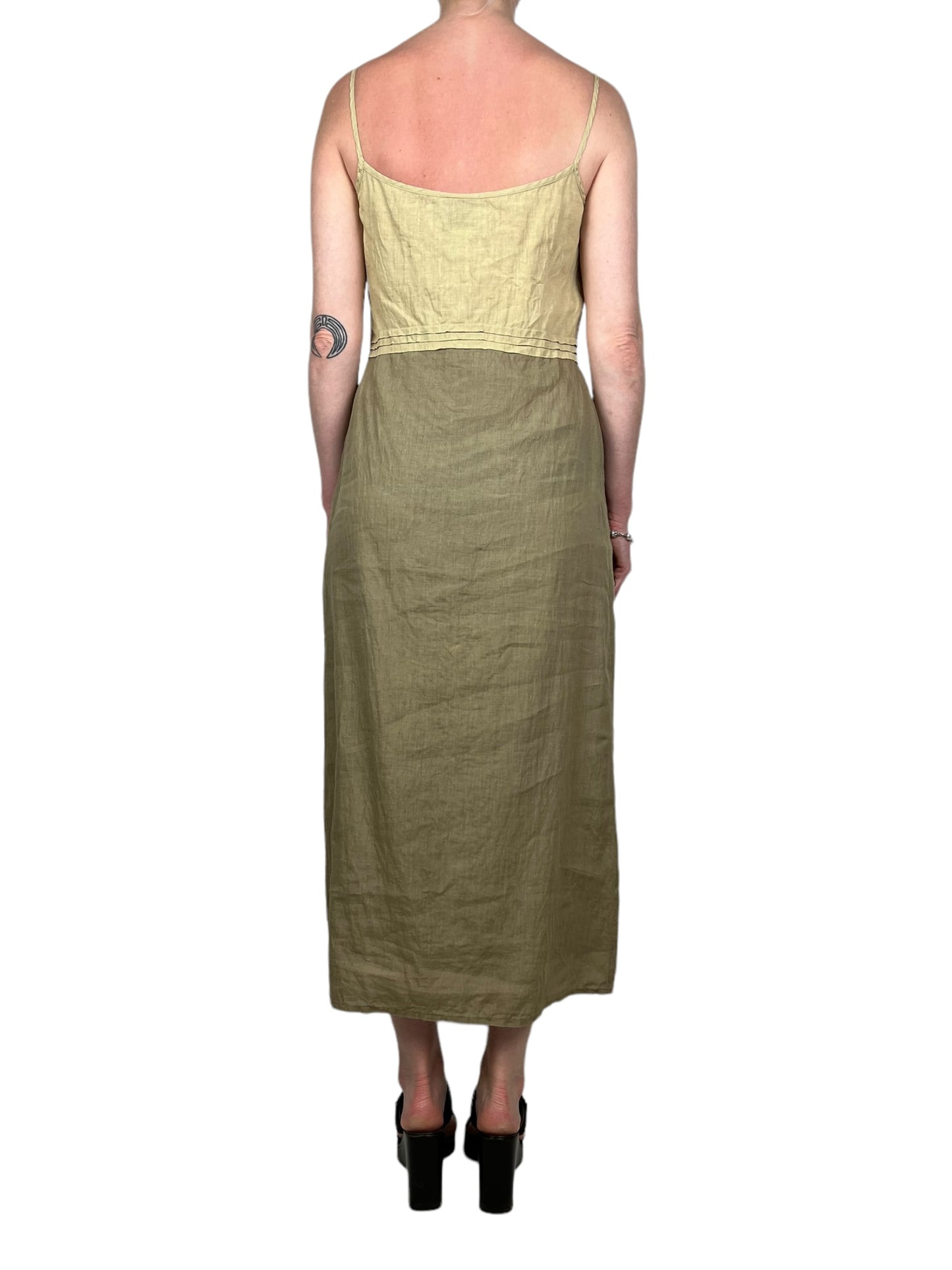 Moschino 1990s beige maxi dress