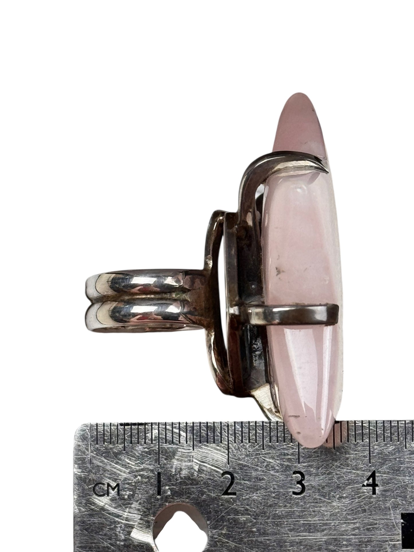 Gary Holder London 2000s Sterling silver rose quartz star ring