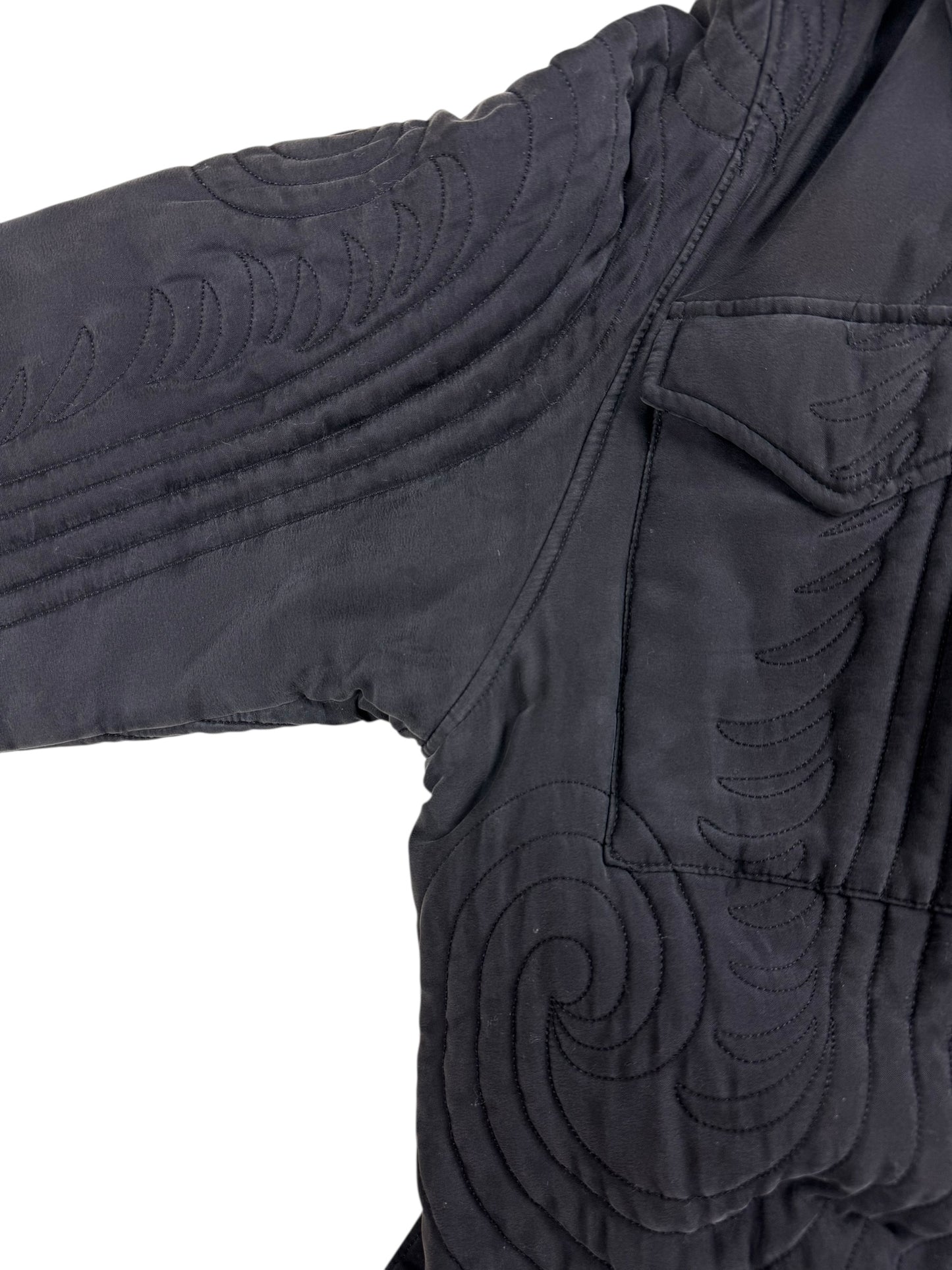 Alexander McQueen c.F/W 2007 silk parka coat