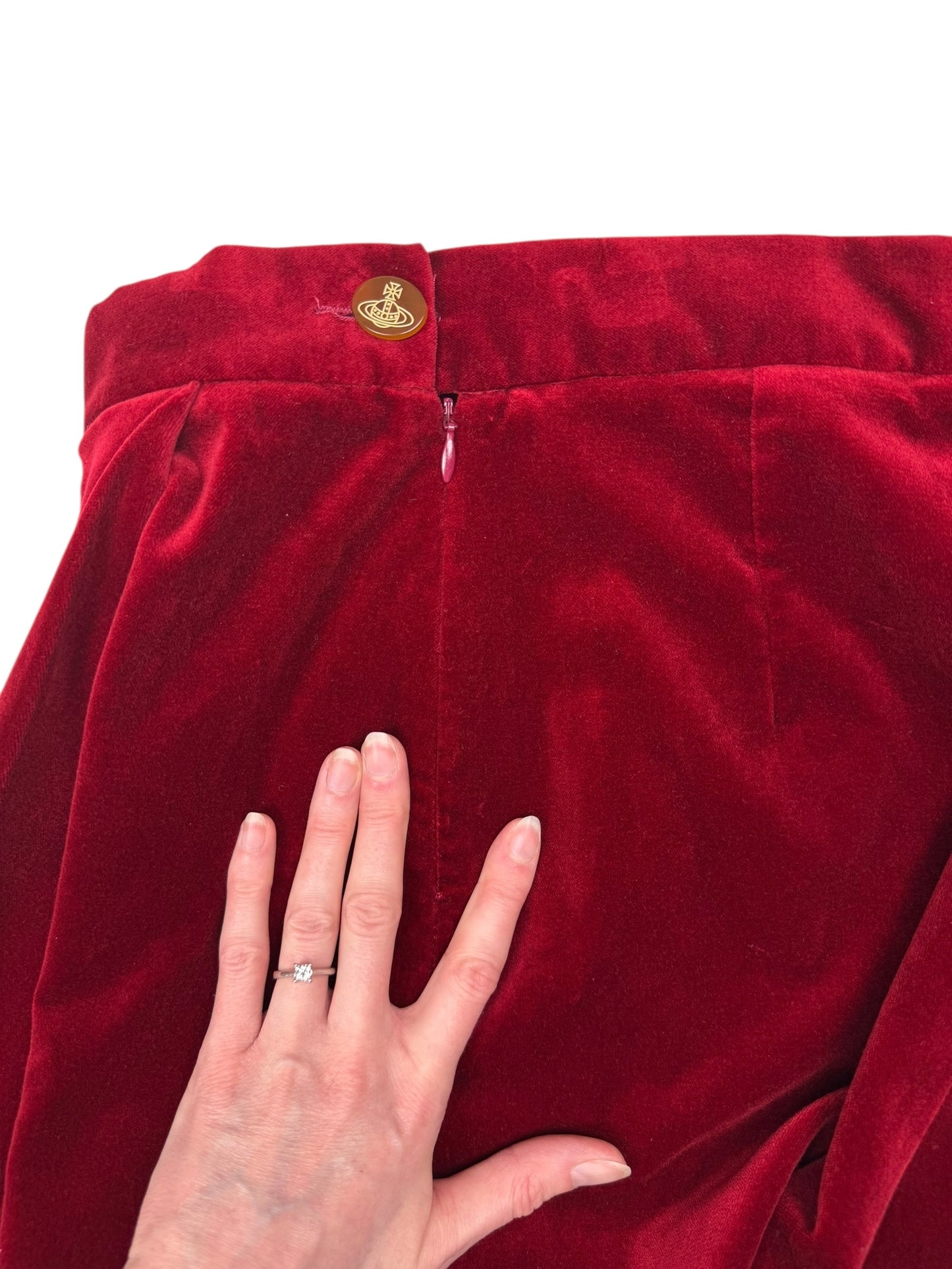 Vivienne Westwood 2015 velvet skort