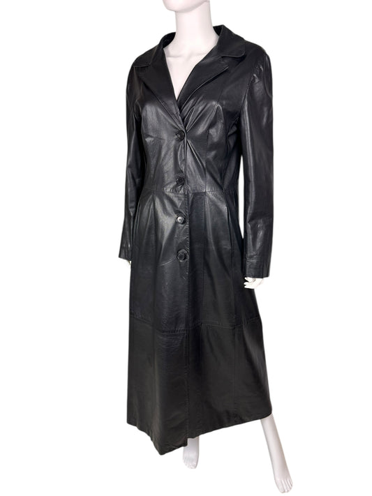 Dolce & Gabbana 1990s leather trench coat