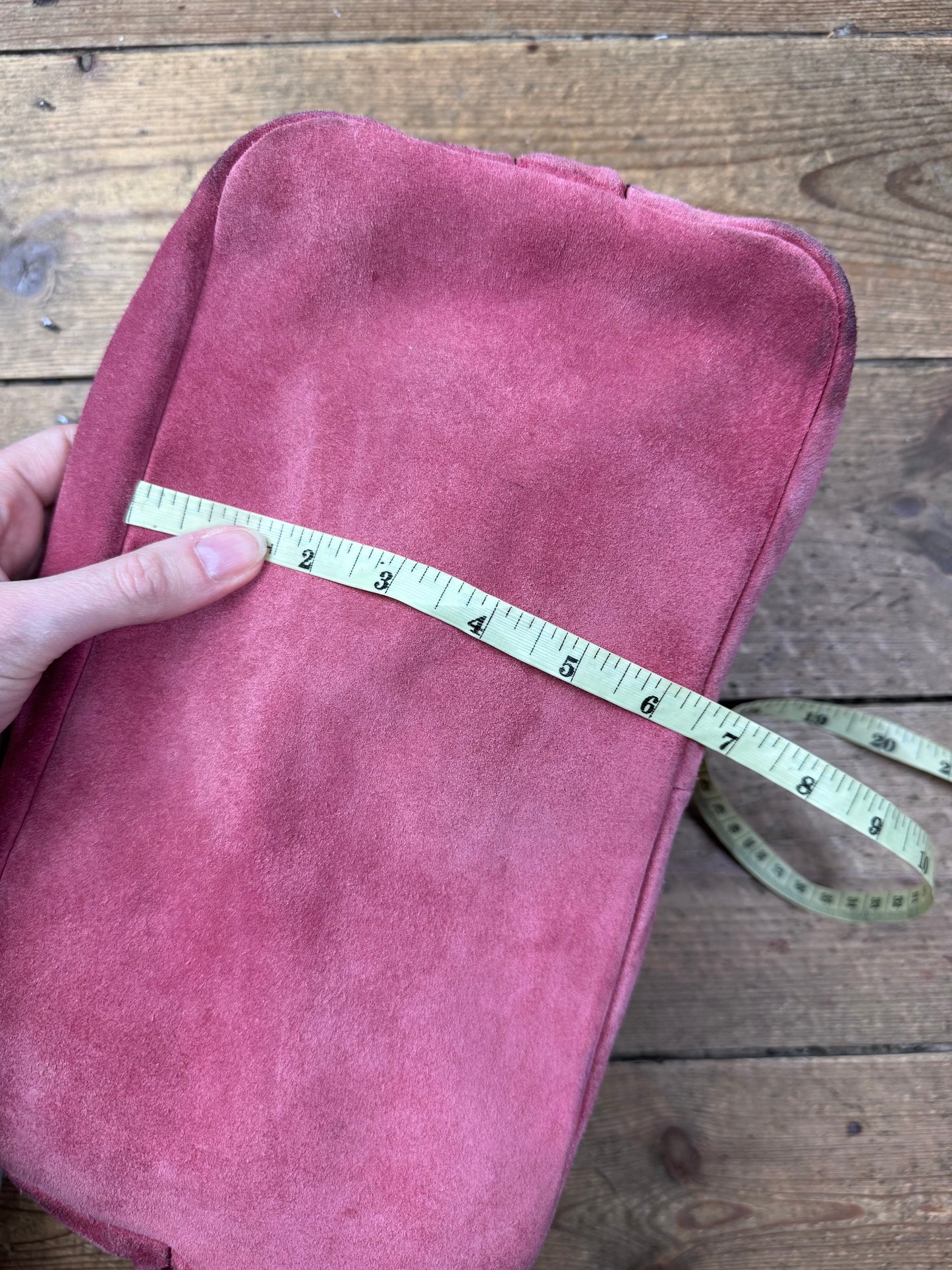 Miu Miu FW 2003 coral pink suede hobo bag