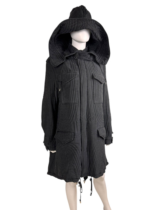 Alexander McQueen c.F/W 2007 silk parka coat