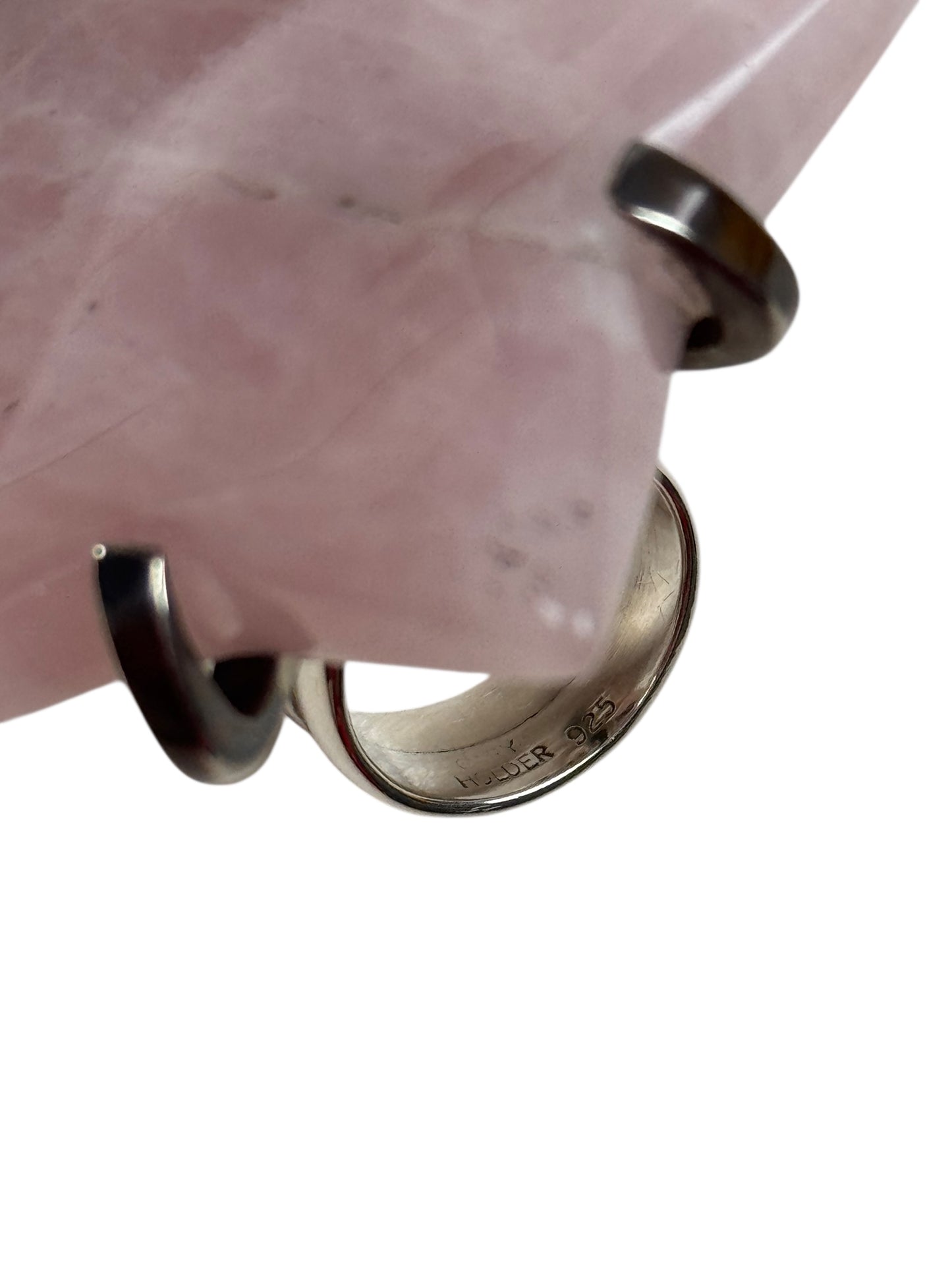 Gary Holder London 2000s Sterling silver rose quartz star ring