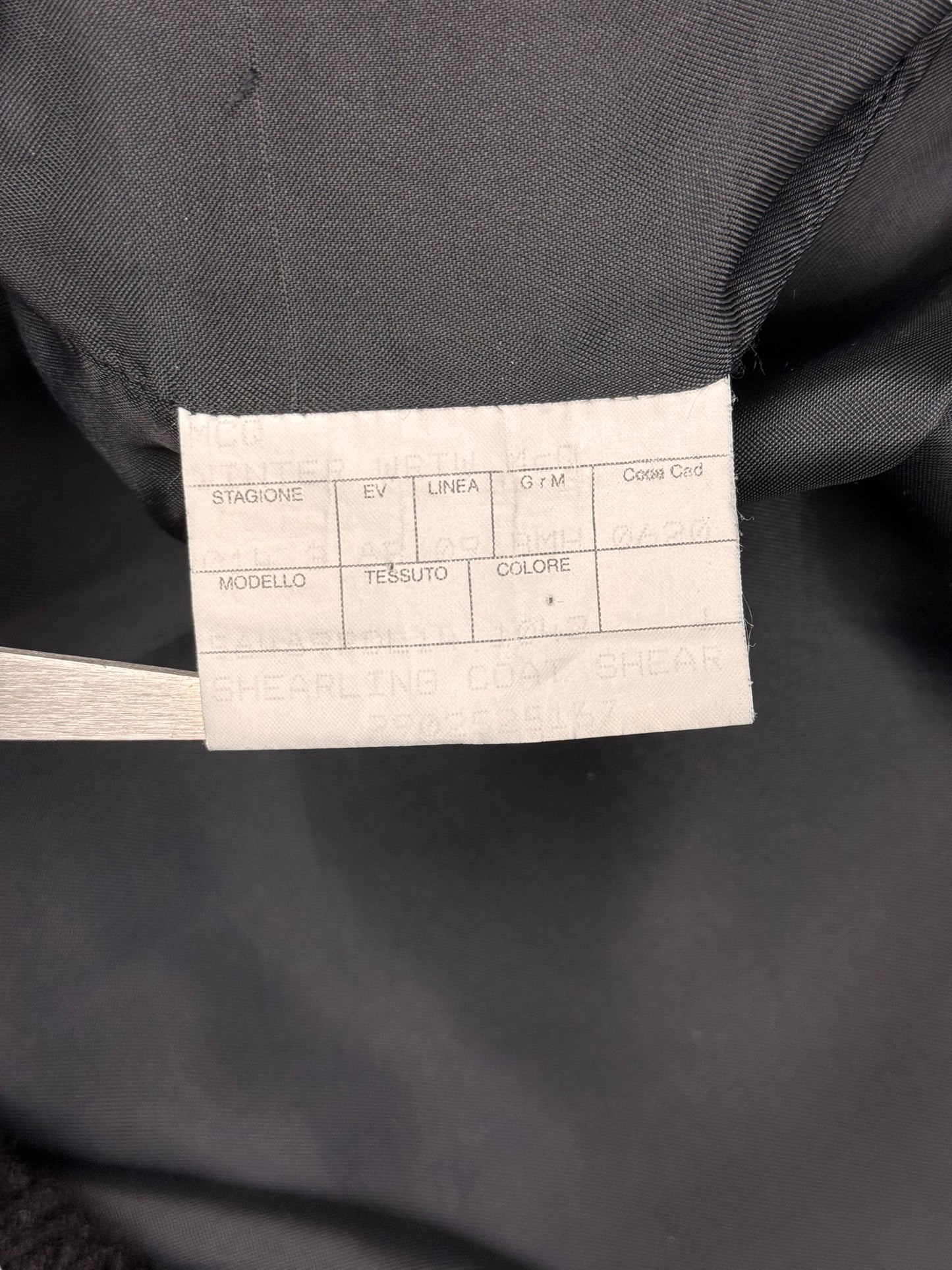 Alexander McQueen F/W 2012 Menswear shearling coat