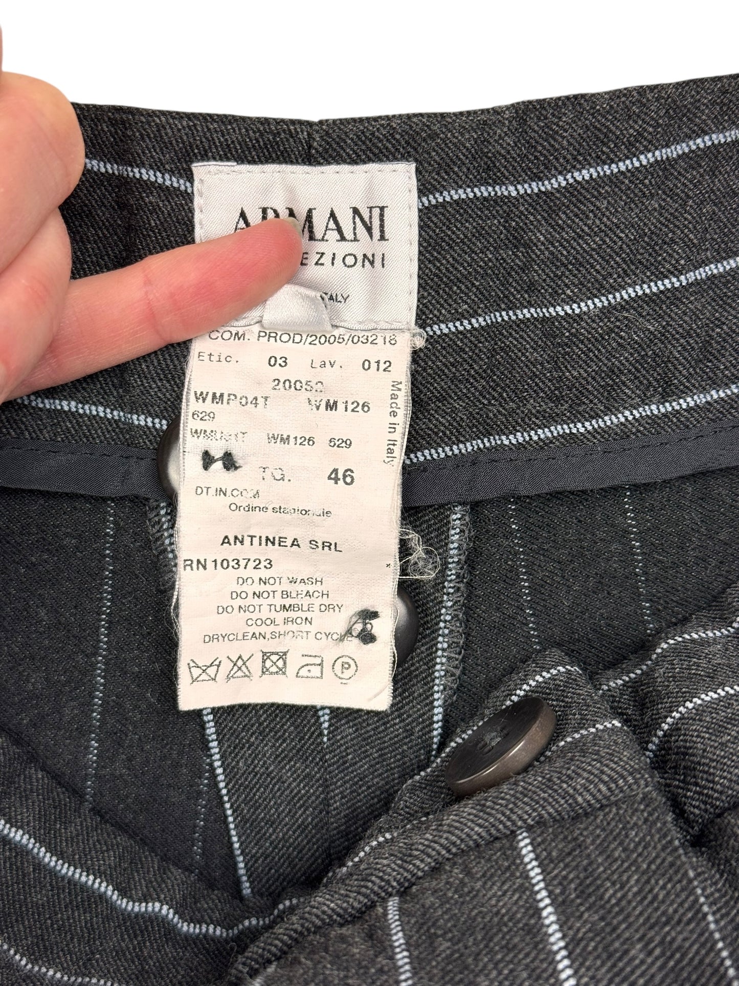 Armani Collezioni 2005 pinstripe trousers