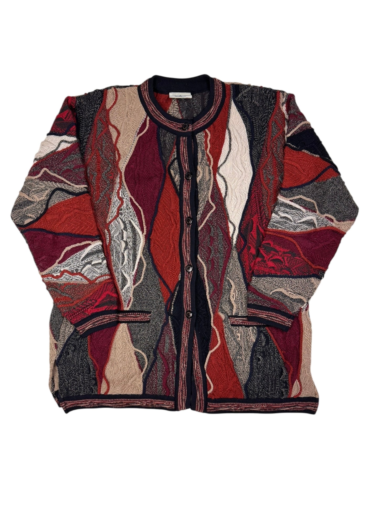 Aklanda Australia 3D knit merino wool cardigan