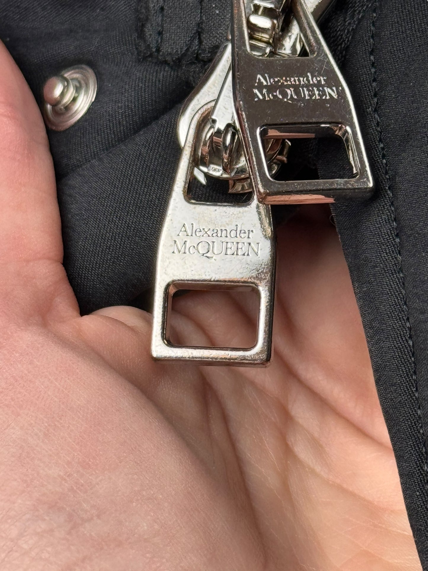 Alexander McQueen c.F/W 2007 silk parka coat