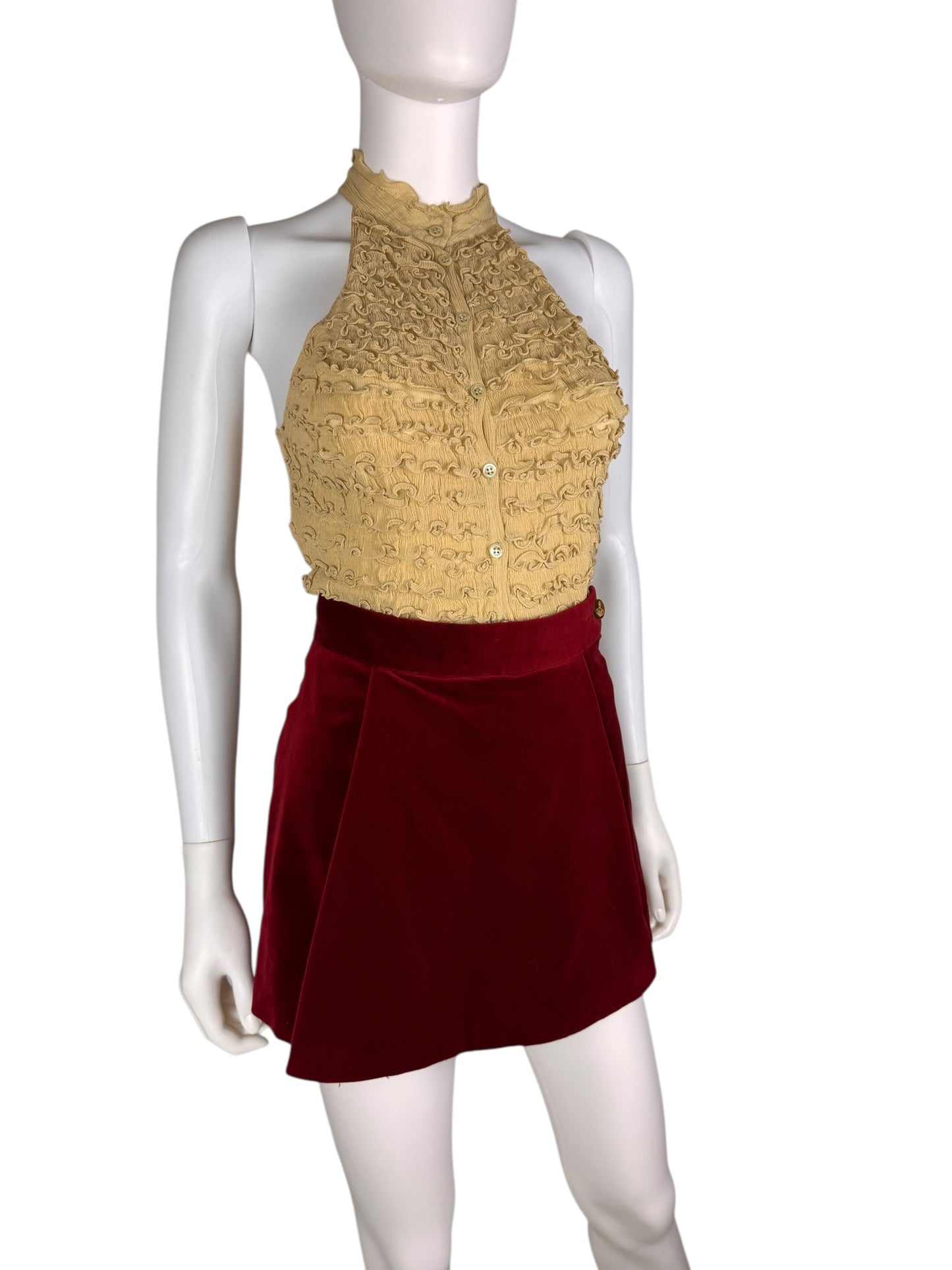 Vivienne Westwood 2015 velvet skort