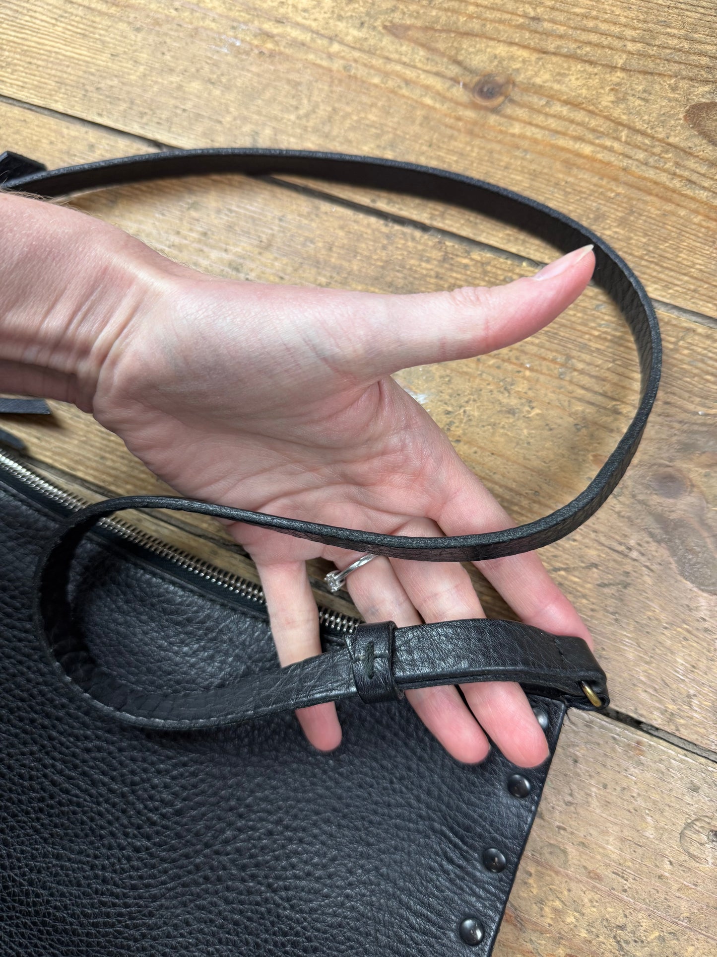 Miu Miu 1990s leather stud bag
