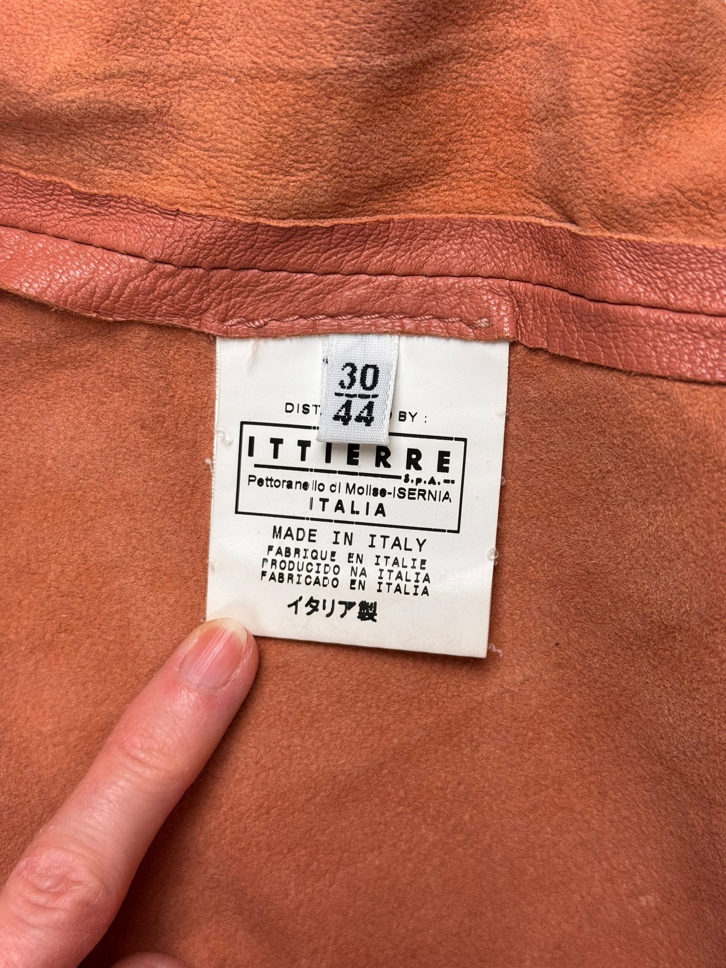 D&G 2000s salmon pink leather utility jacket