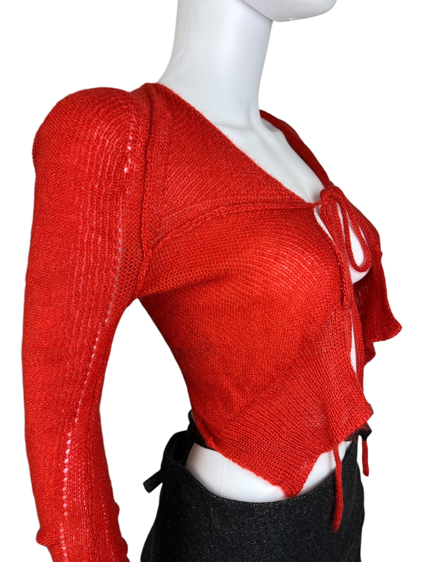 Marithé + François Girbaud mohair cardigan