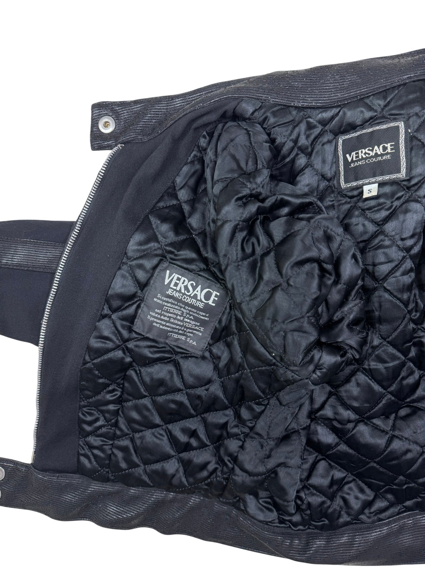 Versace mid 1990s lightly padded cropped jacket