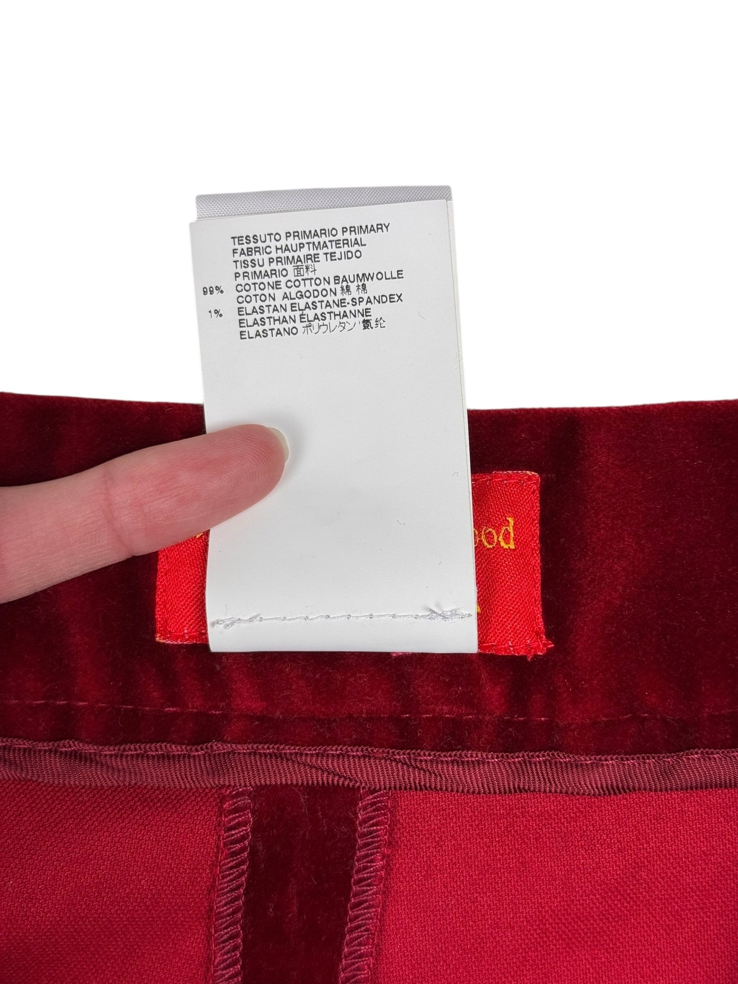 Vivienne Westwood 2015 velvet skort