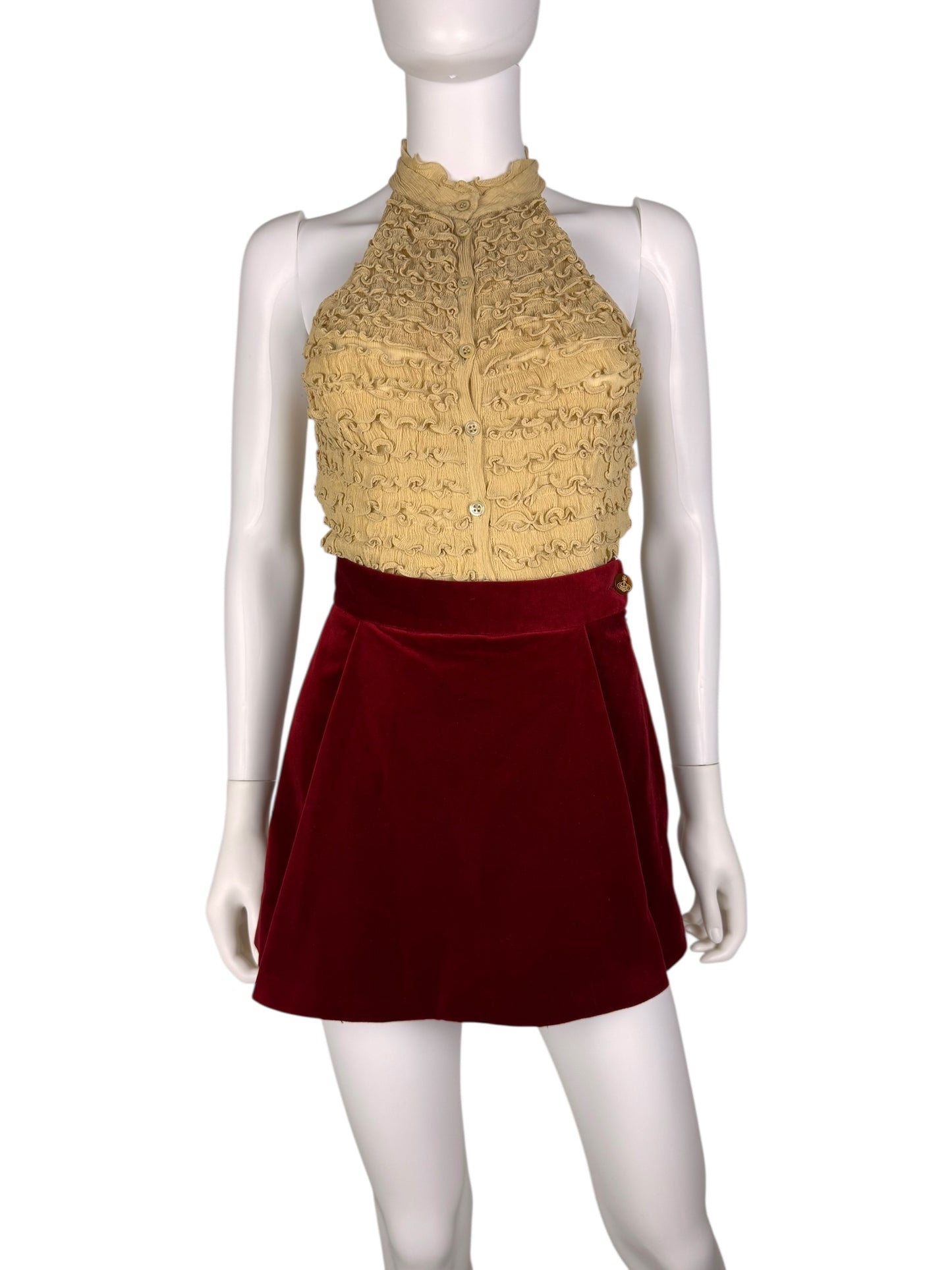 Vivienne Westwood 2015 velvet skort