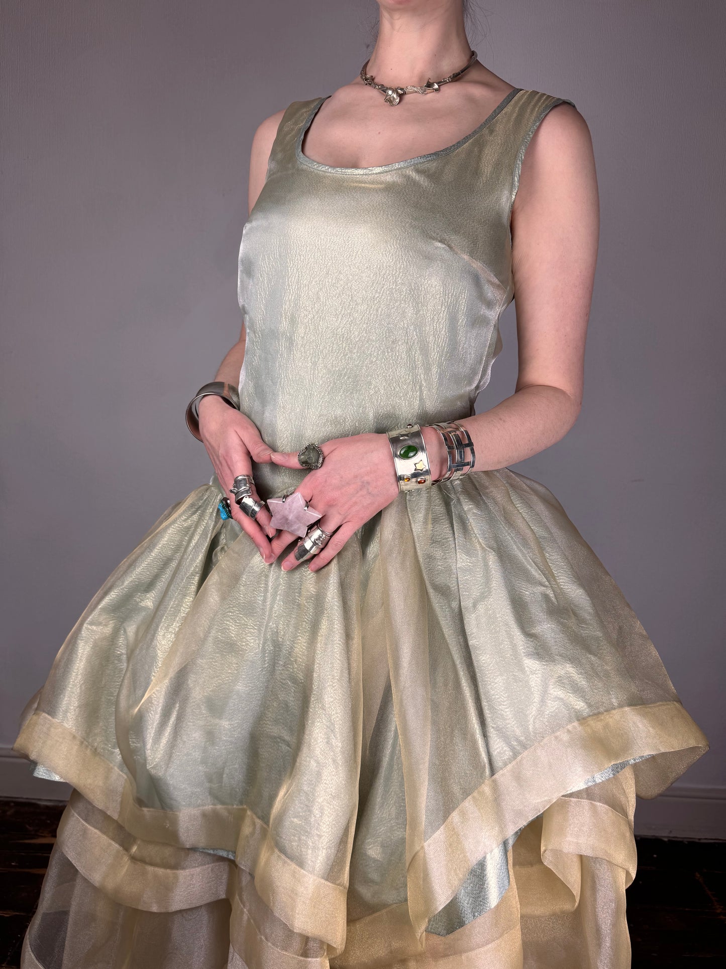 Vivienne Westwood F/W 2012 Queen’s Jubilee Capsule Collection Gold Label lamé organza gown