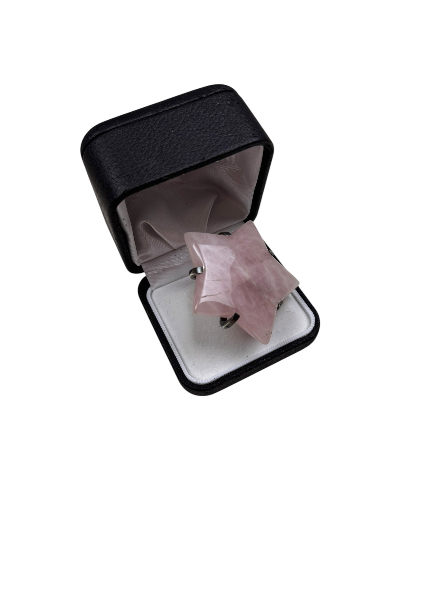 Gary Holder London 2000s Sterling silver rose quartz star ring