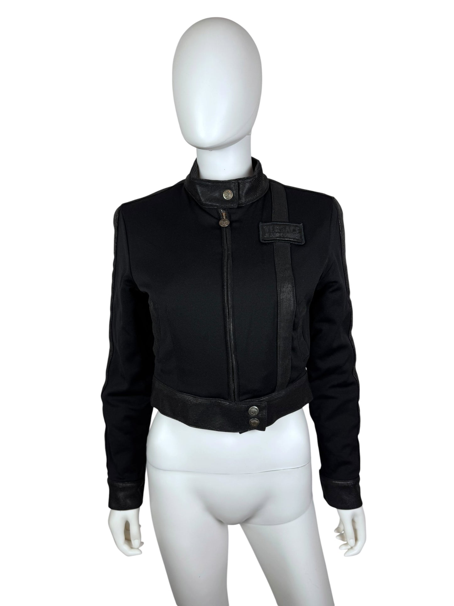 Versace mid 1990s lightly padded cropped jacket
