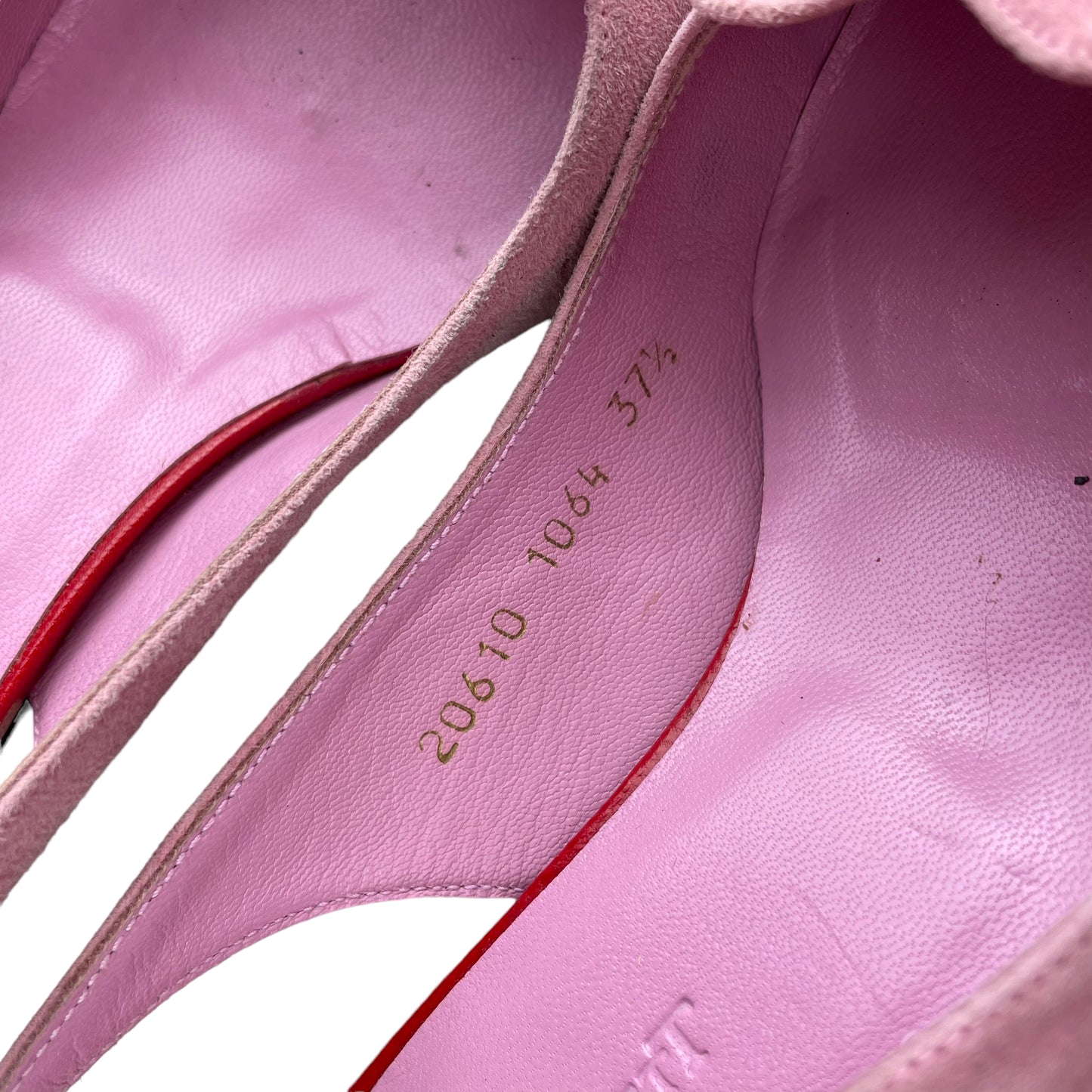 L.K. Bennett pink heart heels