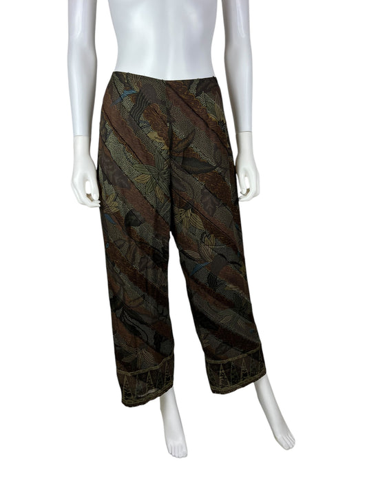 Kenzo vintage silk summer trousers