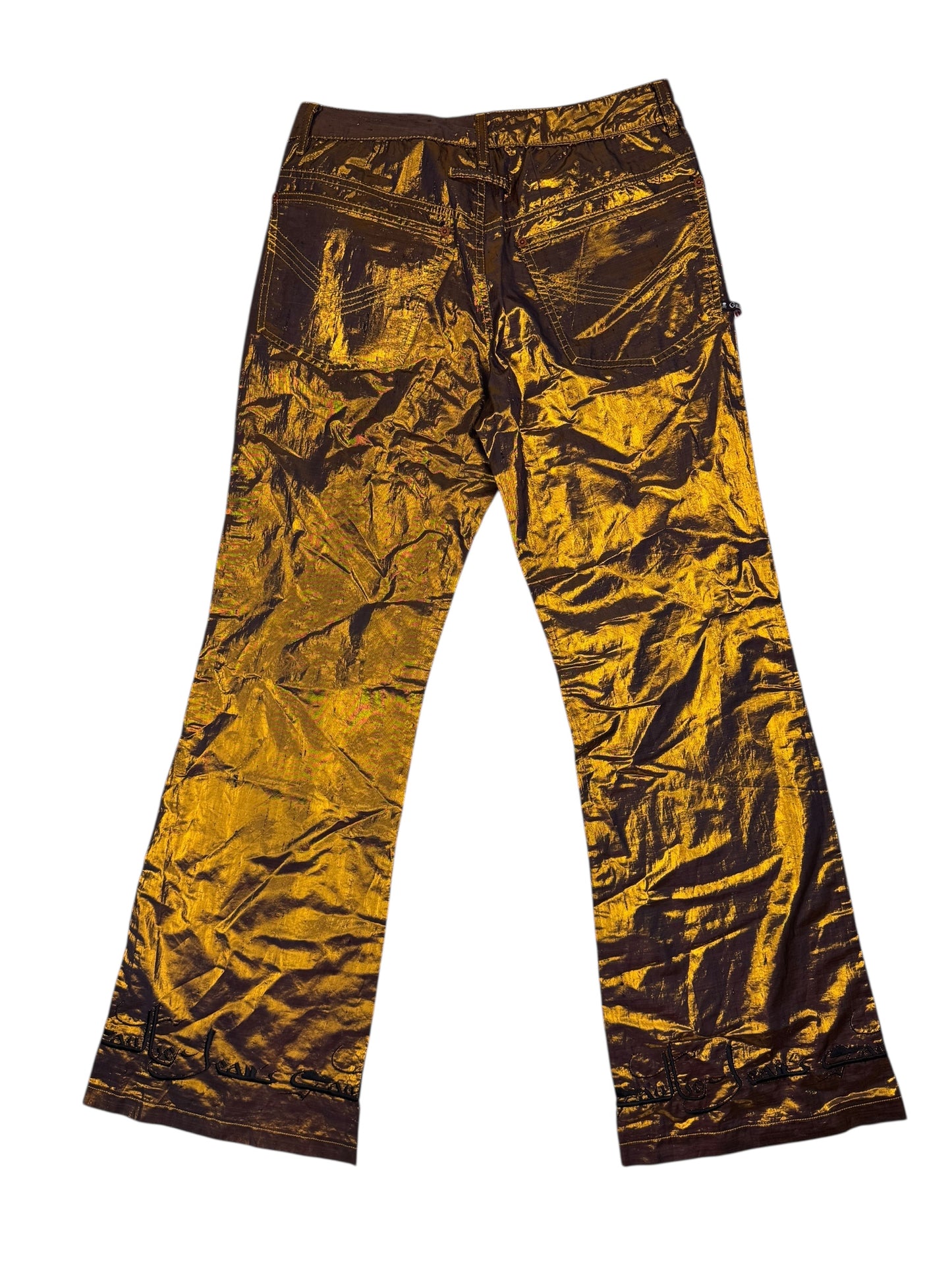 Jean Paul Gaultier c.F/W 1998 gold lamé trousers