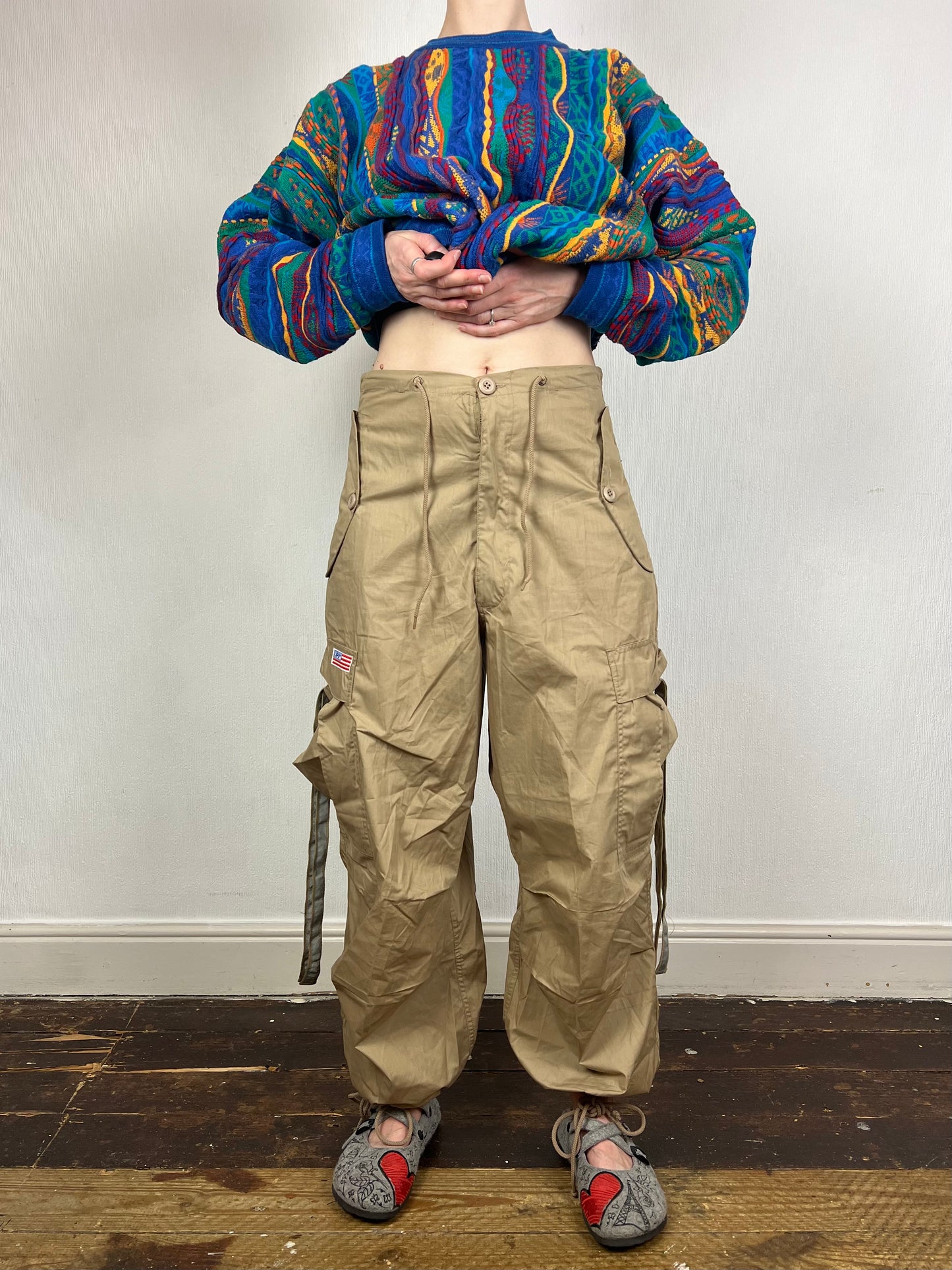 UFO vintage parachute pants