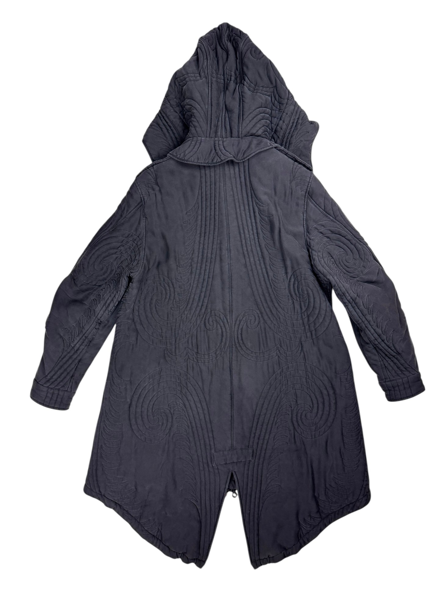 Alexander McQueen c.F/W 2007 silk parka coat