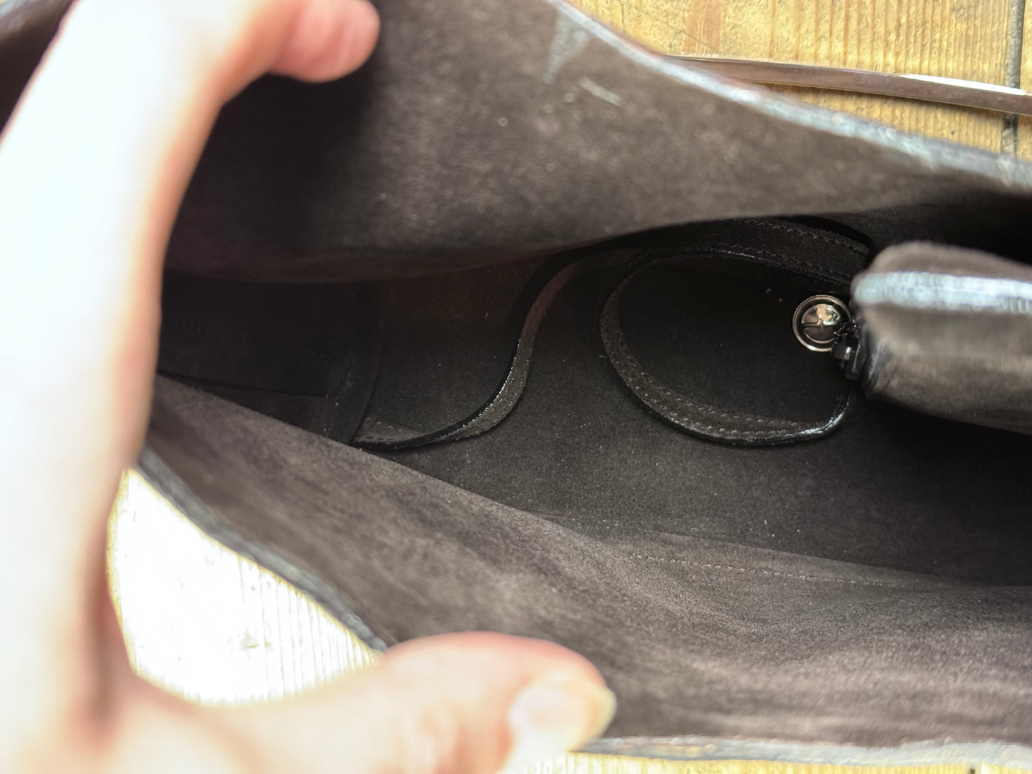 FW 1997 Gucci by Tom Ford brown suede hobo bag