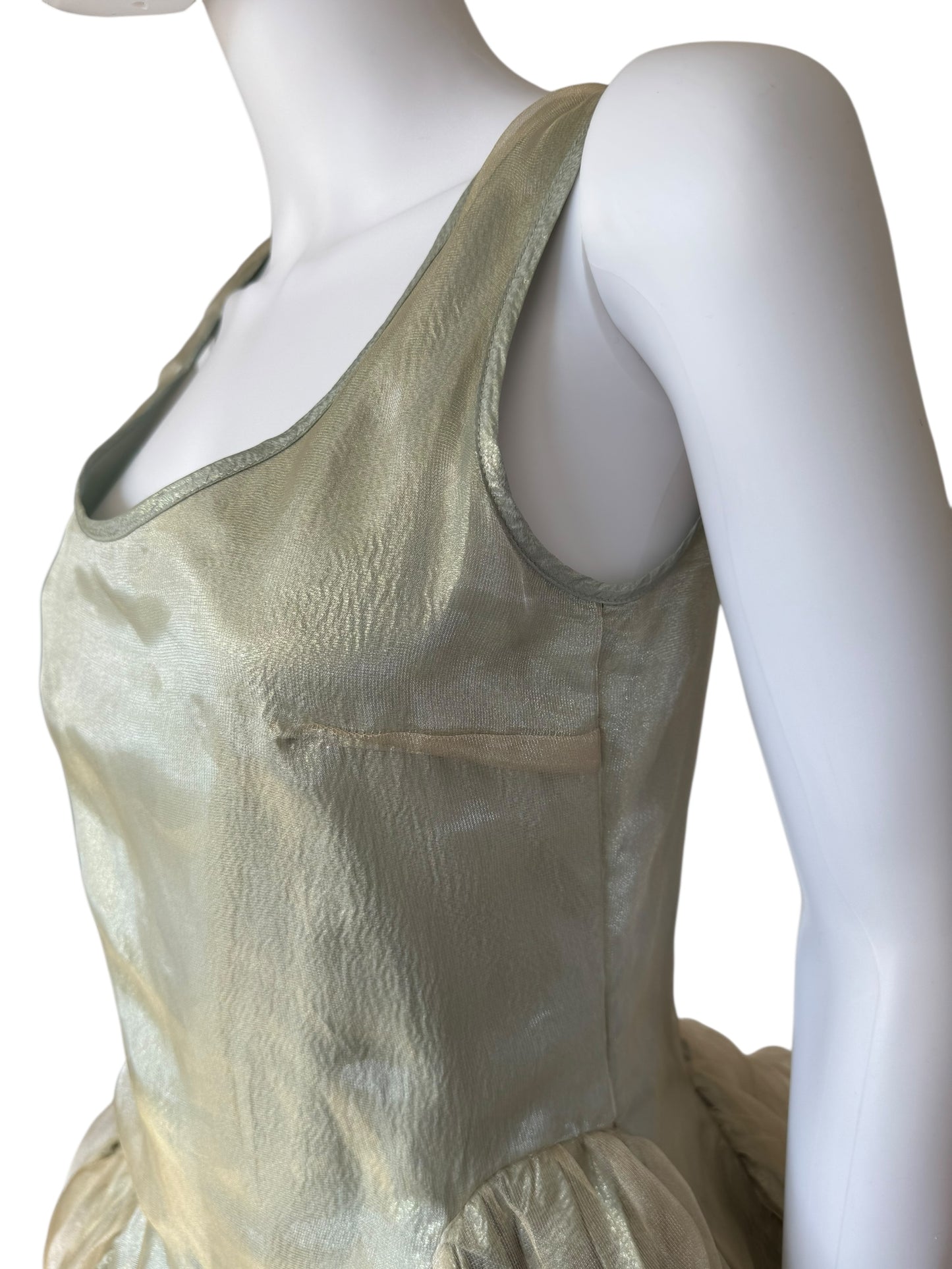 Vivienne Westwood F/W 2012 Queen’s Jubilee Capsule Collection Gold Label lamé organza gown