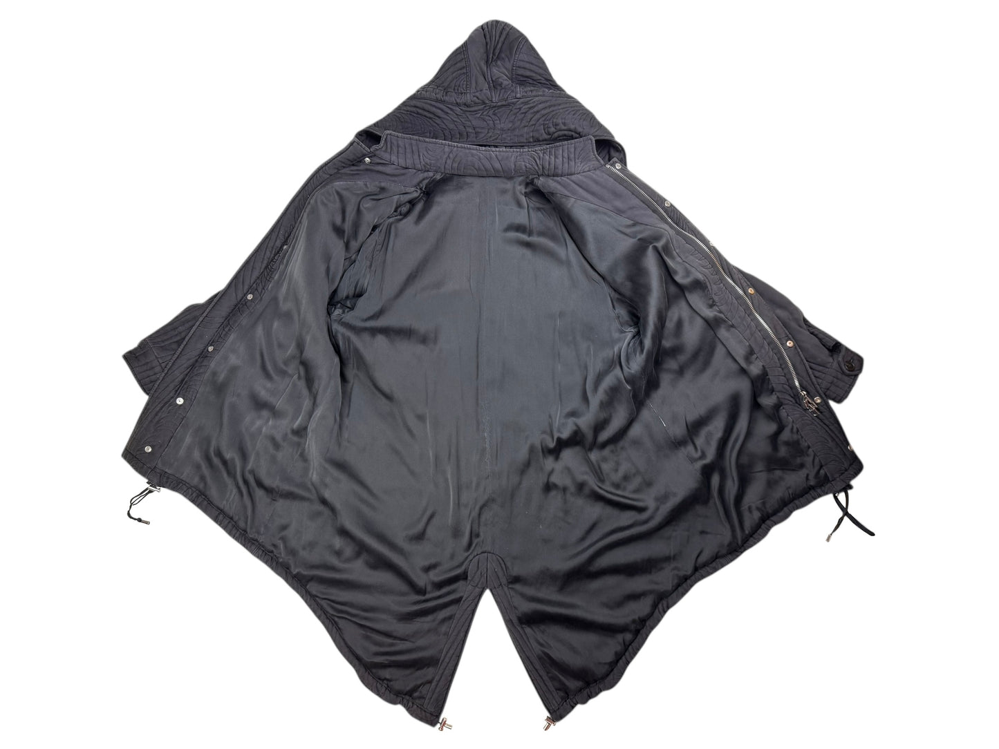 Alexander McQueen c.F/W 2007 silk parka coat