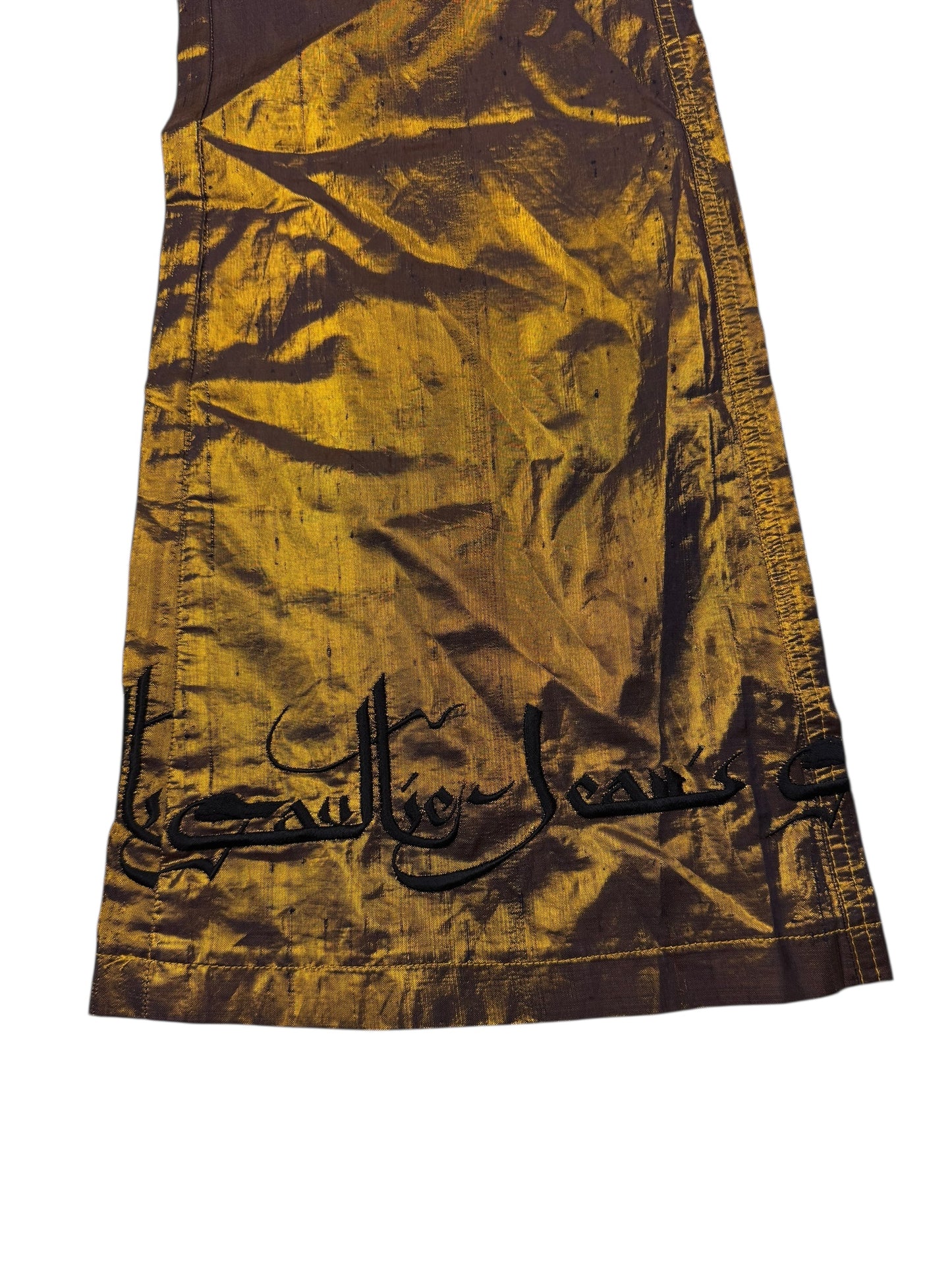 Jean Paul Gaultier c.F/W 1998 gold lamé trousers