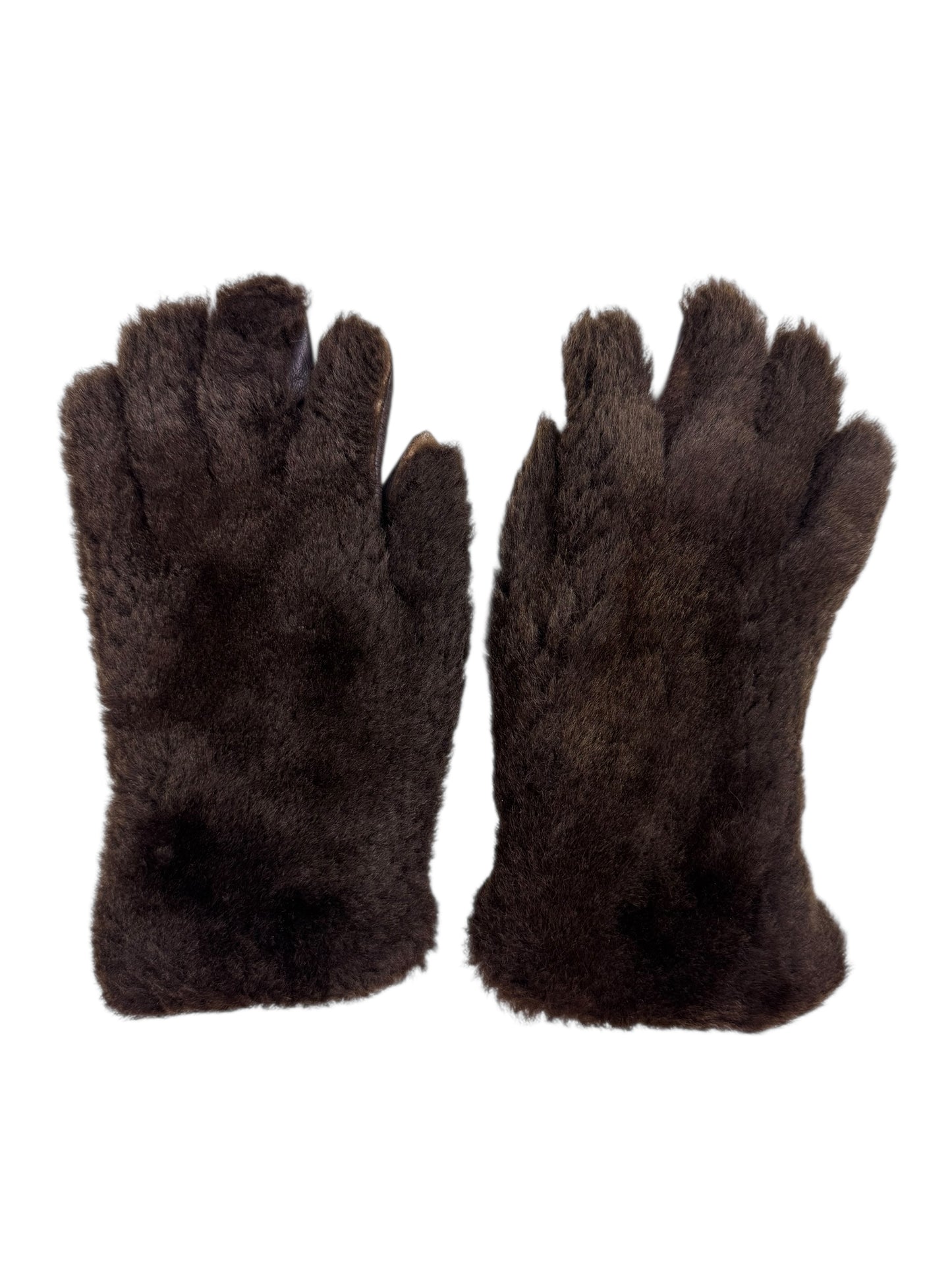 Mid-Century shearling gauntlets