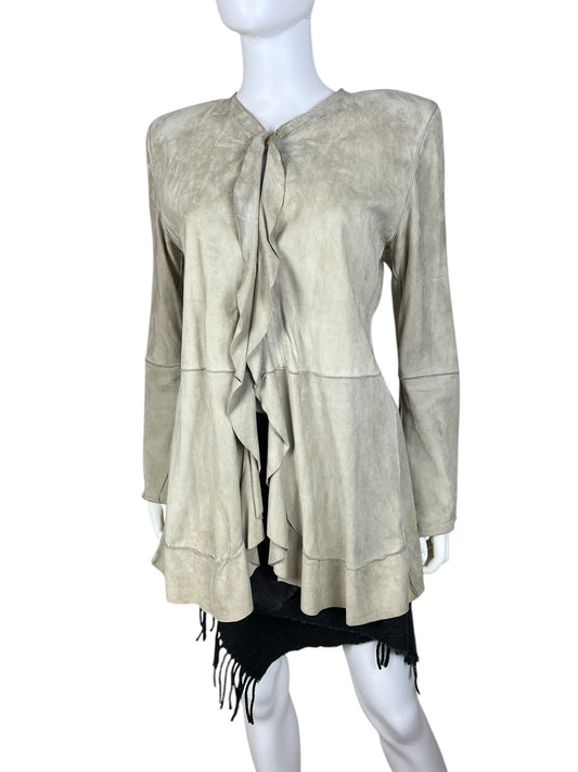 Giorgio Armani suede waterfall jacket