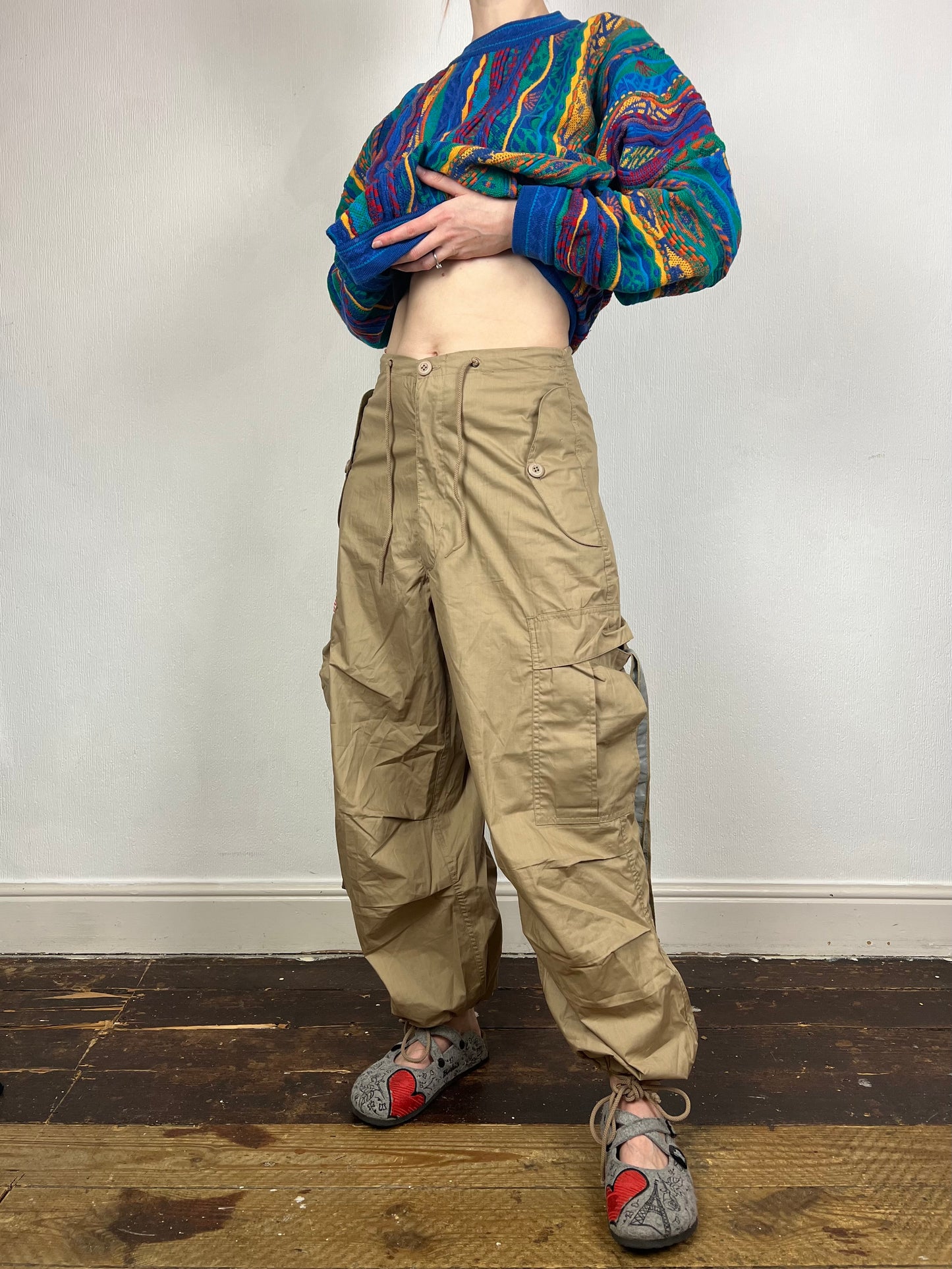 UFO vintage parachute pants