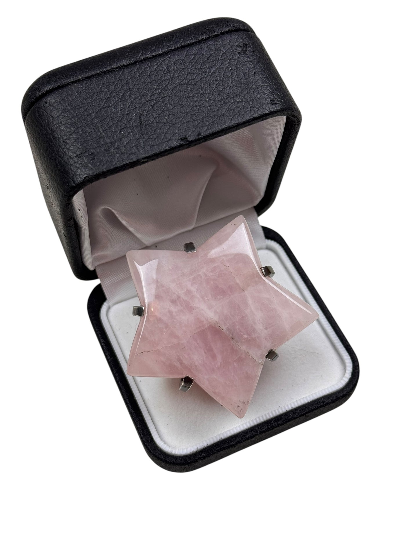 Gary Holder London 2000s Sterling silver rose quartz star ring